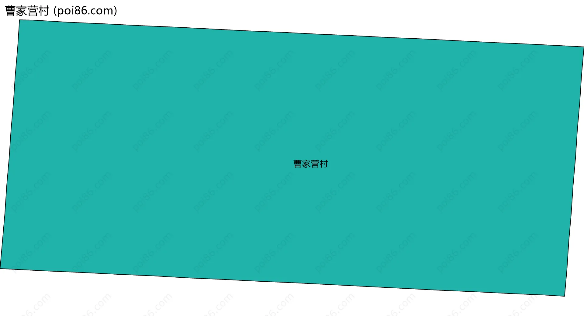 曹家营村边界地图