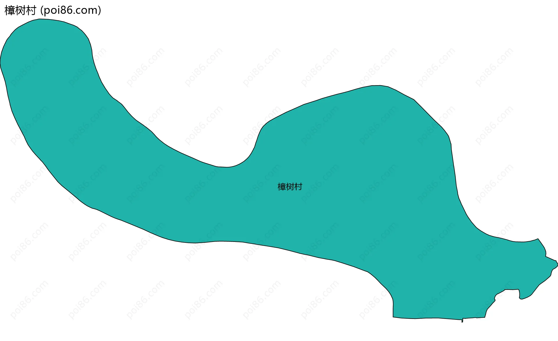 樟树村边界地图