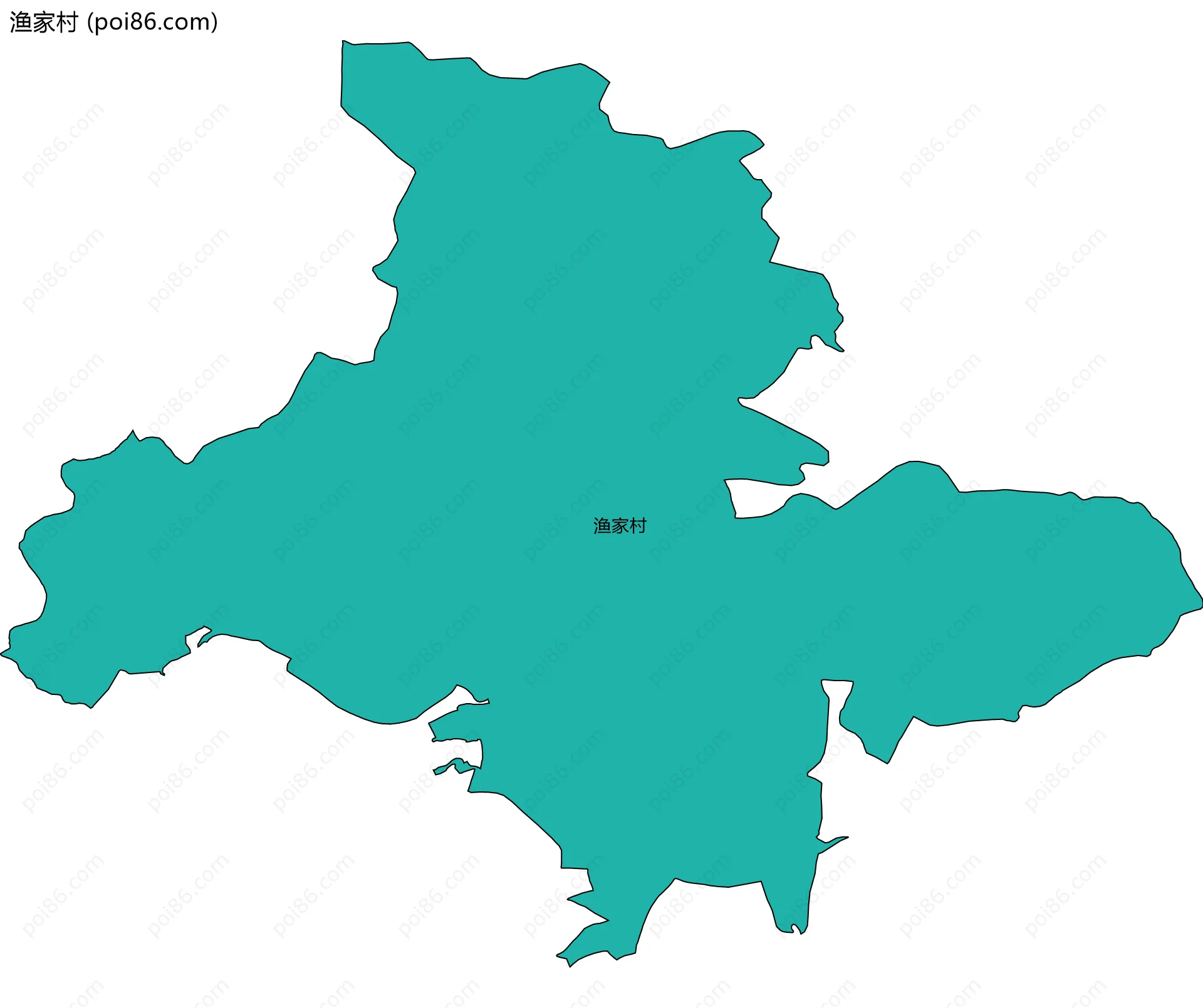 渔家村边界地图