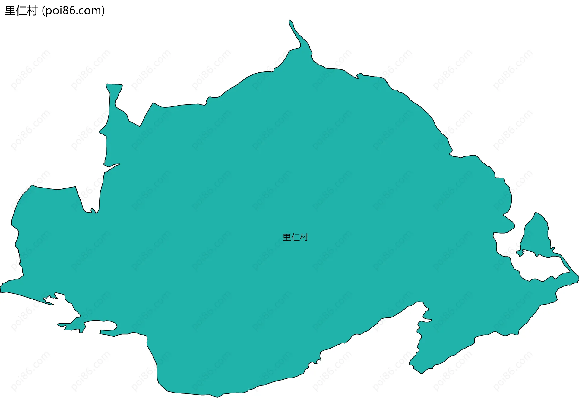 里仁村边界地图