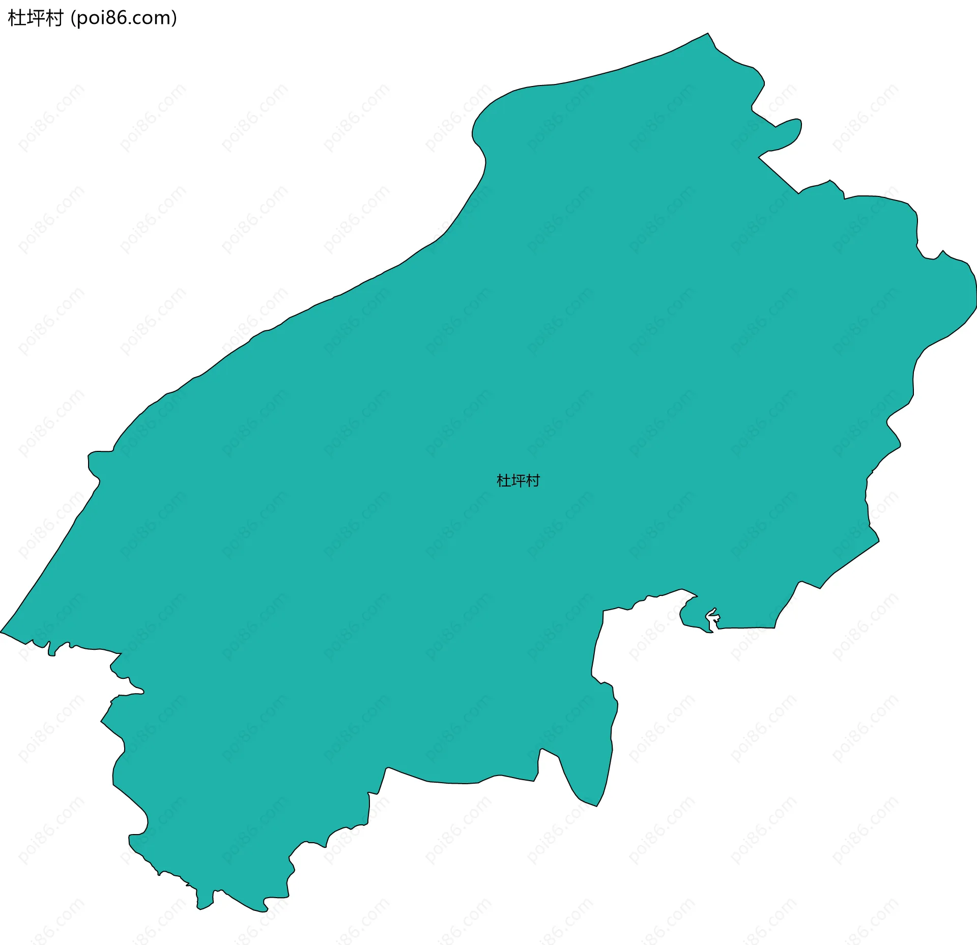 杜坪村边界地图