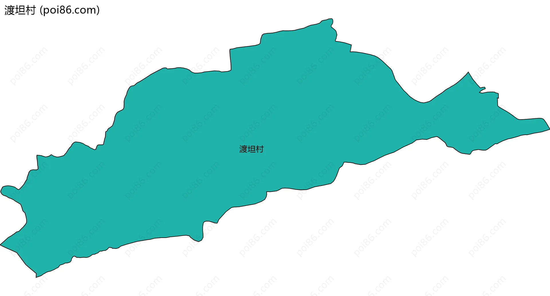 渡坦村边界地图