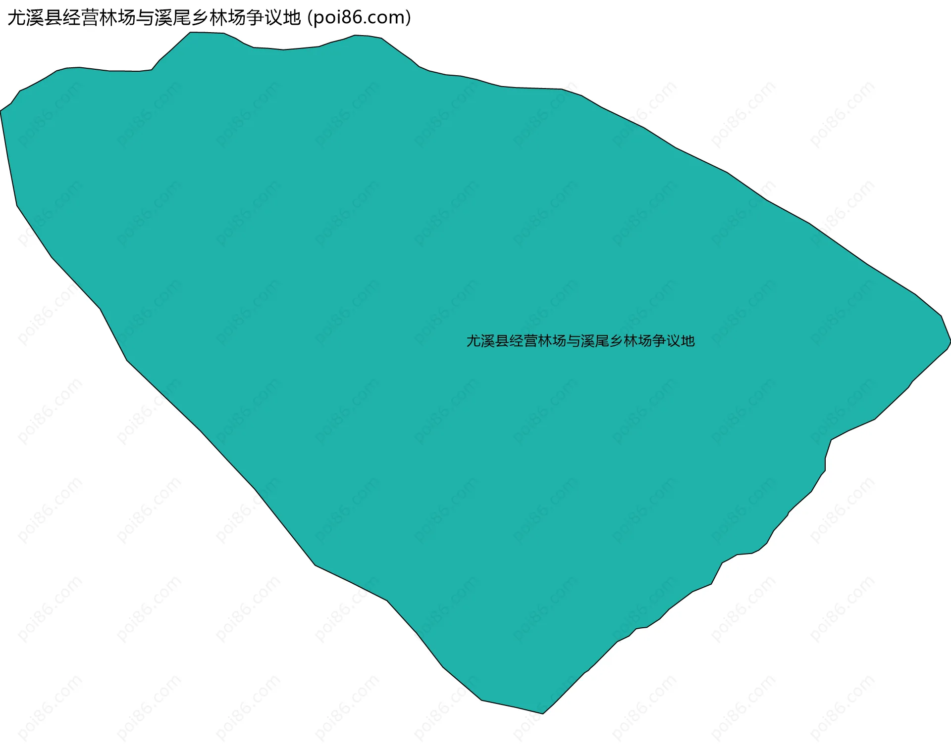 尤溪县经营林场与溪尾乡林场争议地边界地图