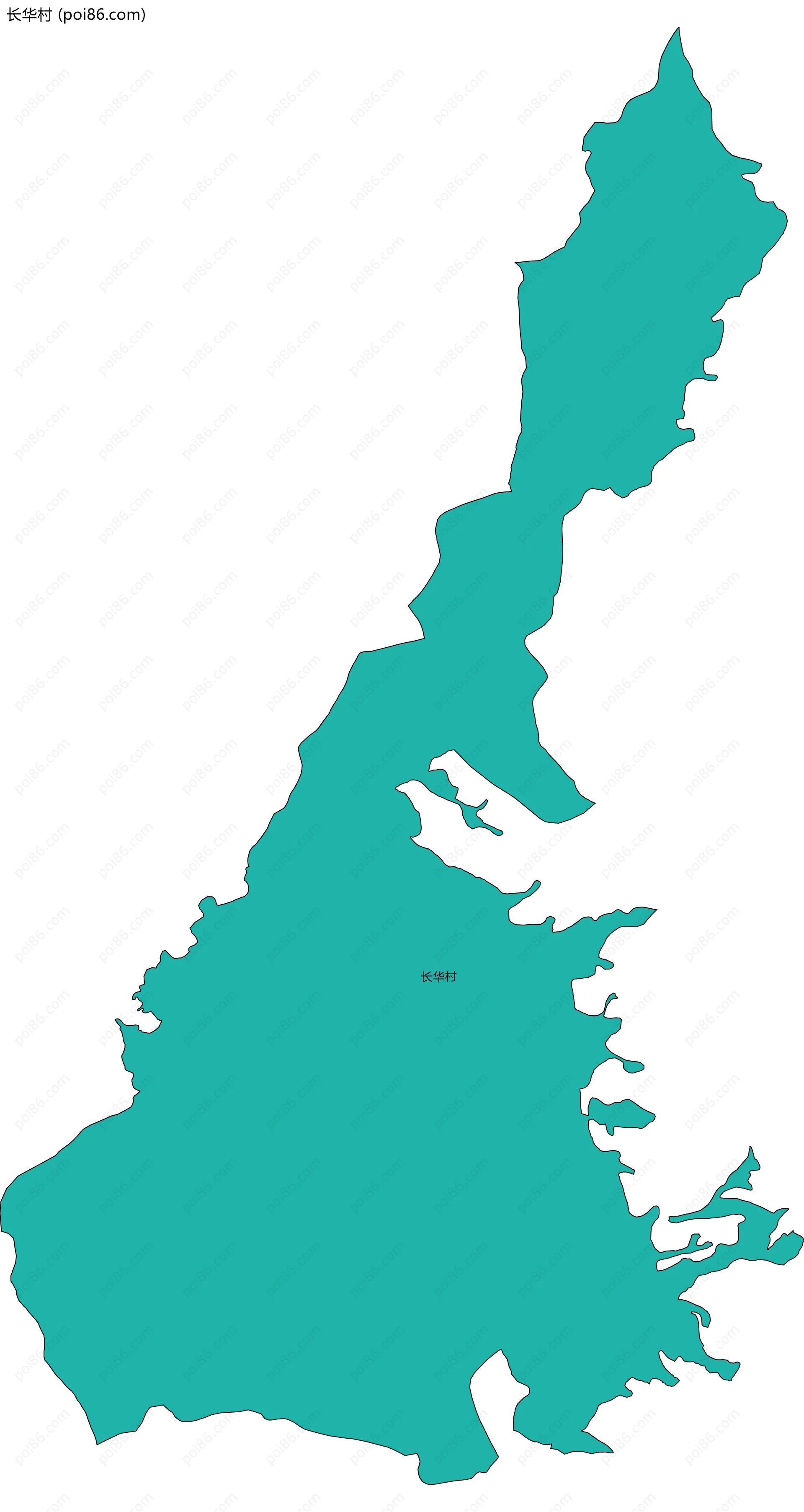 长华村边界地图