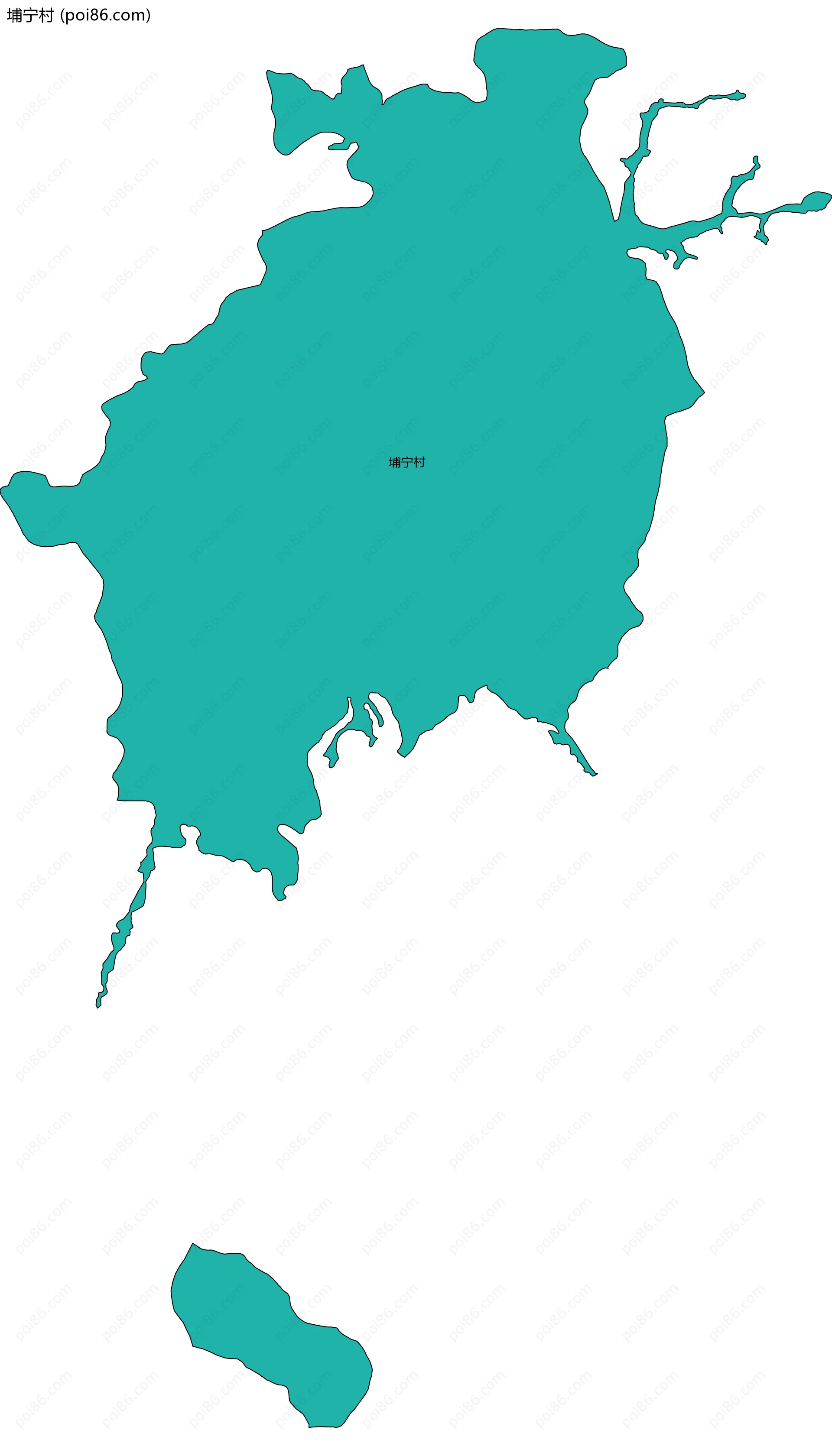 埔宁村边界地图