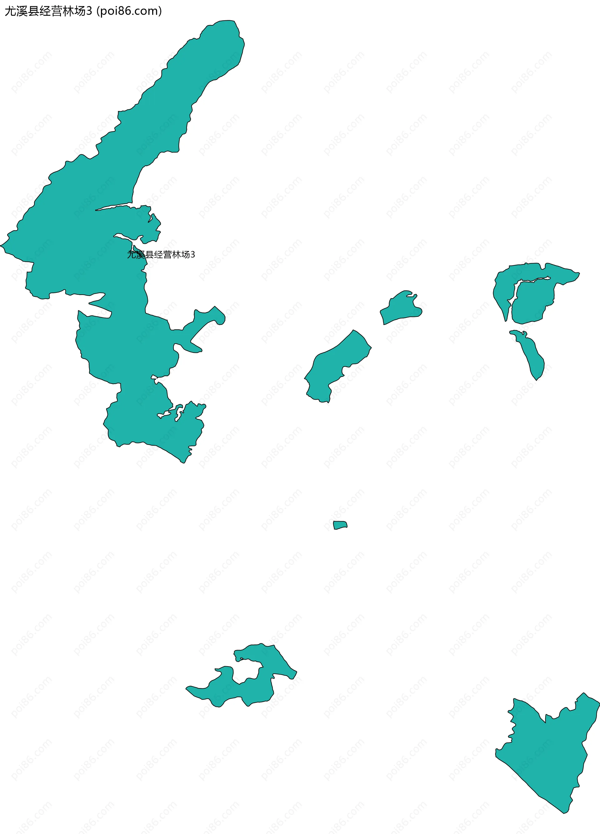 尤溪县经营林场3边界地图