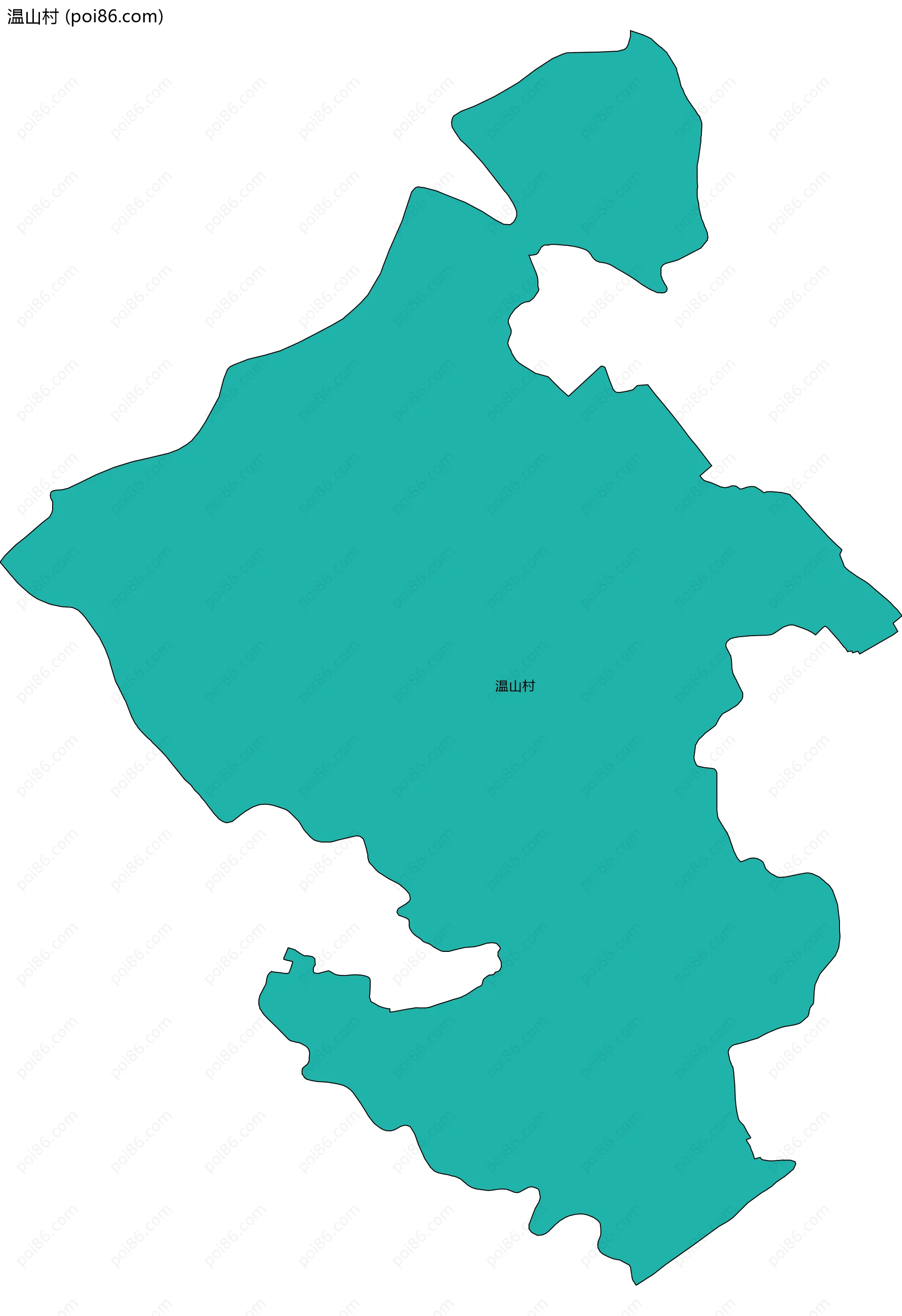 温山村边界地图