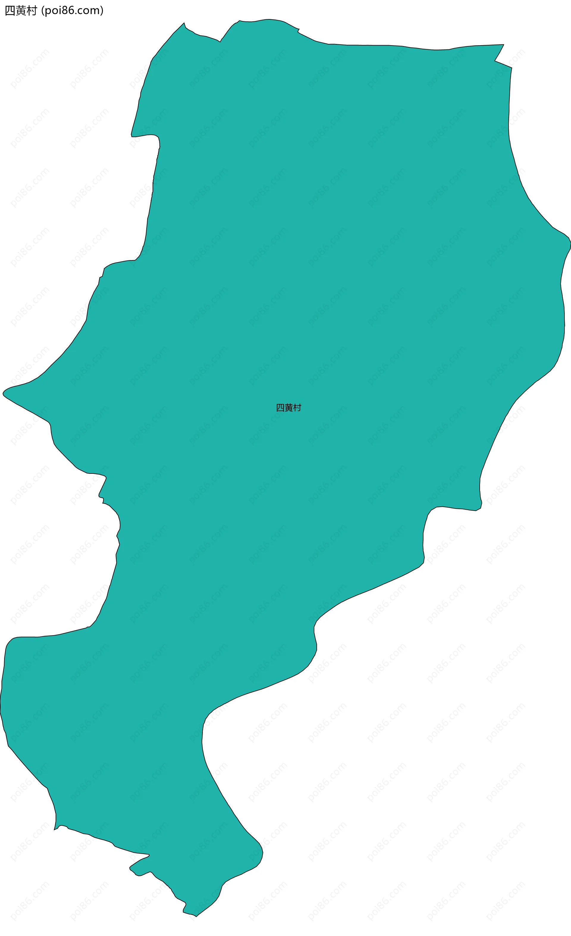 四黄村边界地图