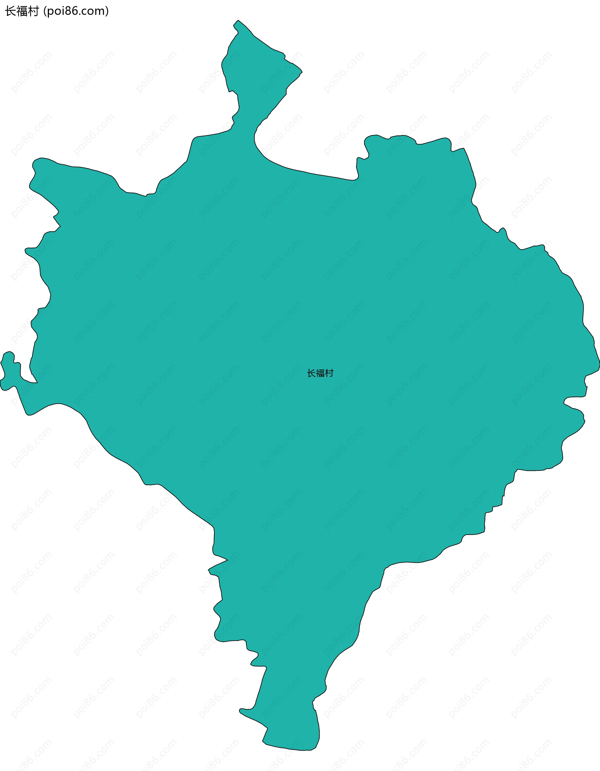 长福村边界地图