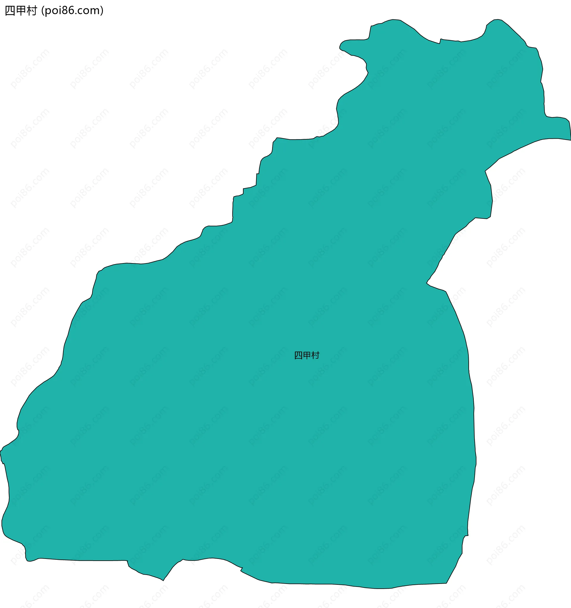 四甲村边界地图