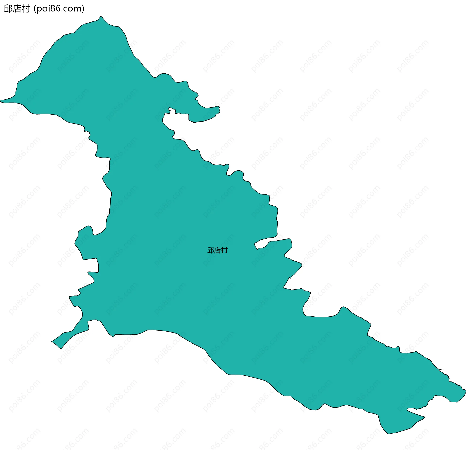 邱店村边界地图