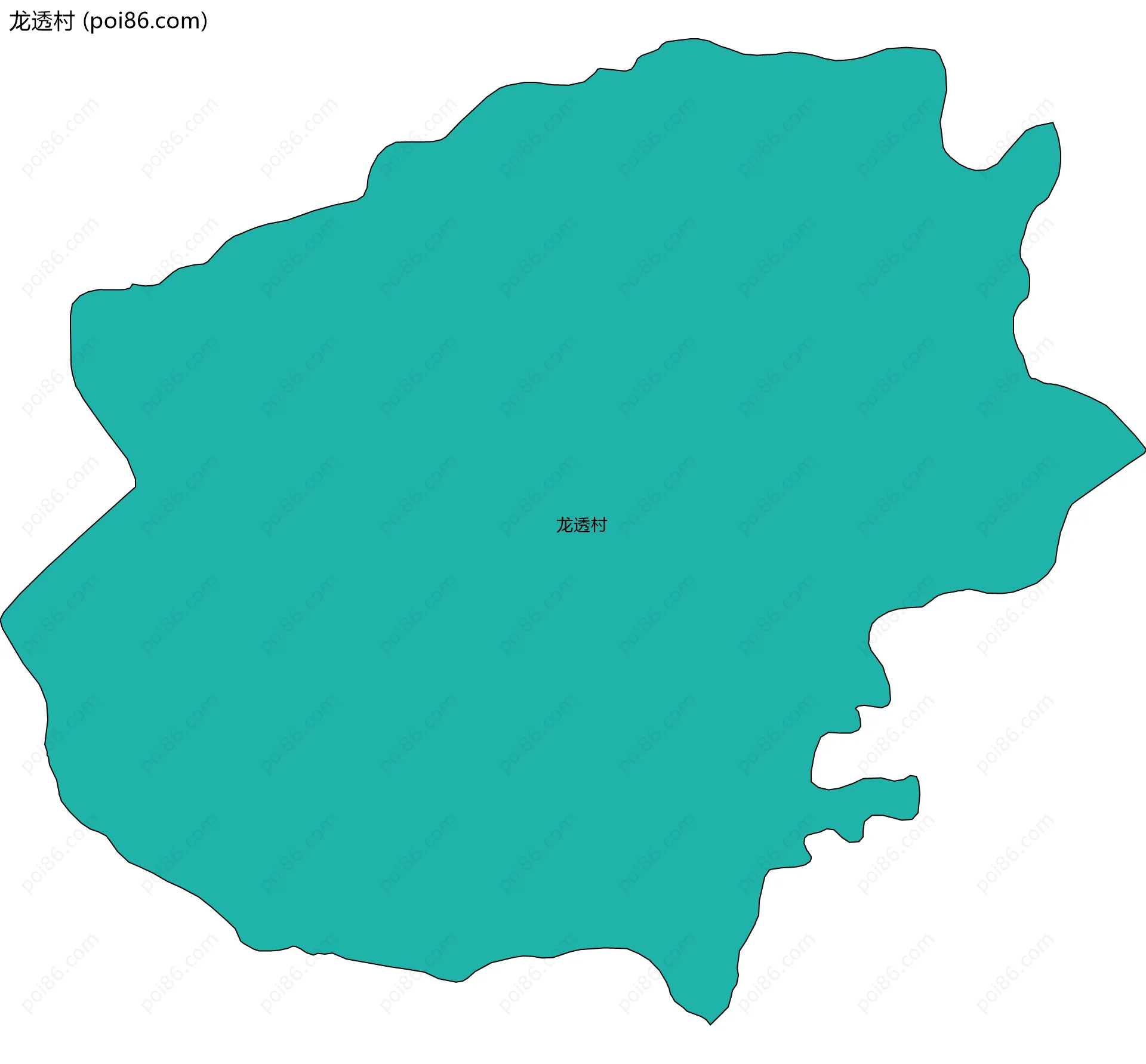 龙透村边界地图