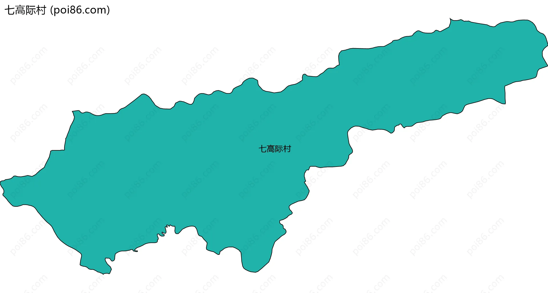 七高际村边界地图