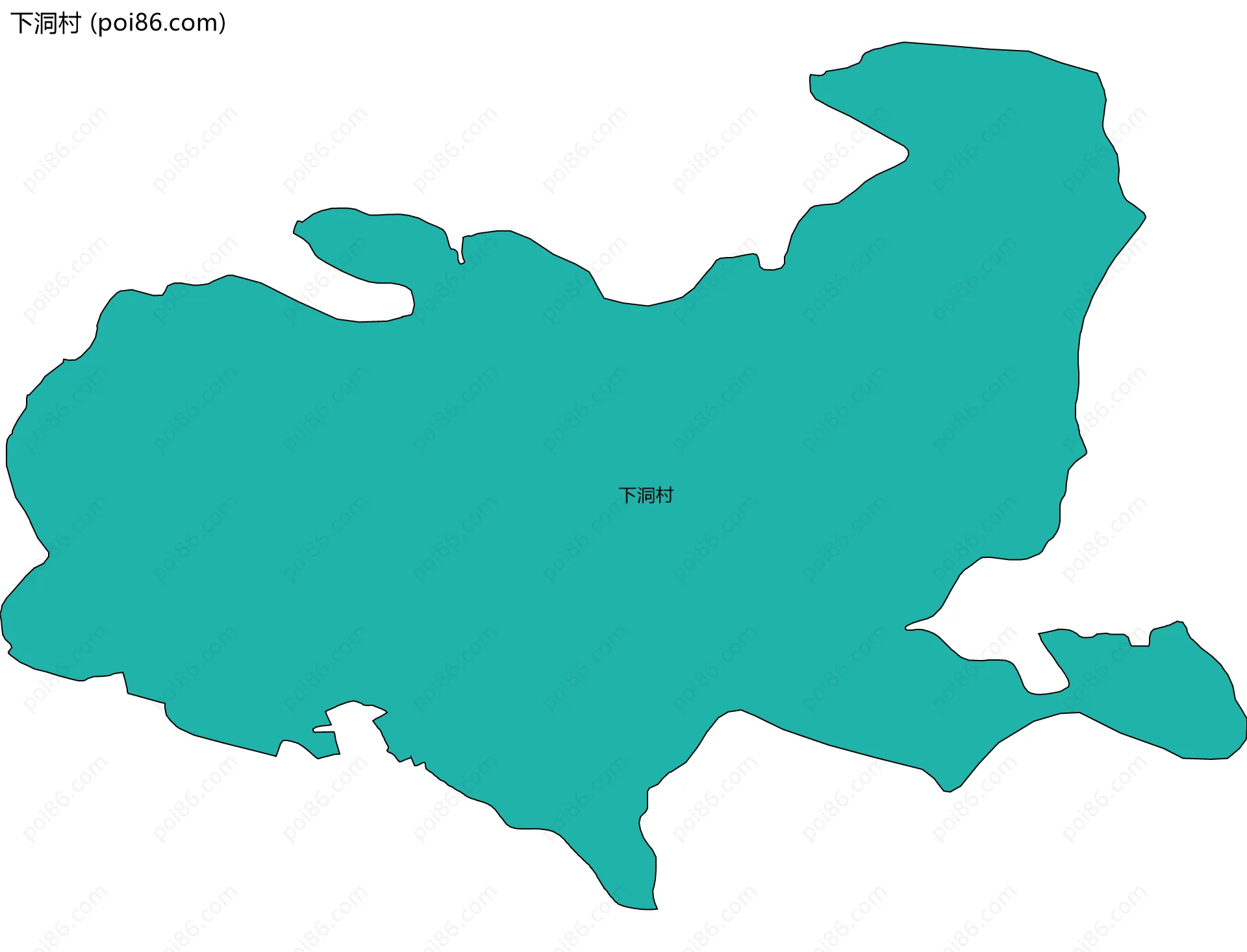 下洞村边界地图