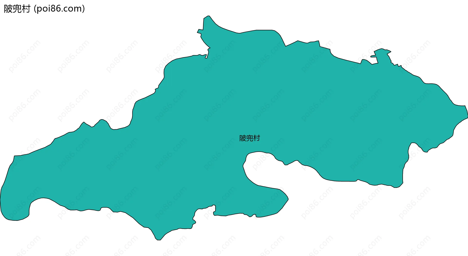 陂兜村边界地图