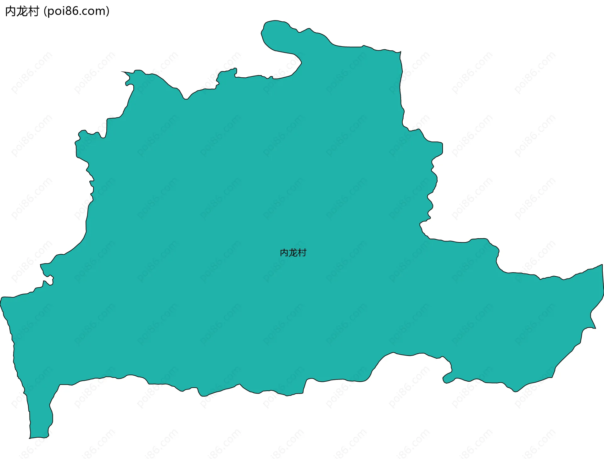 内龙村边界地图