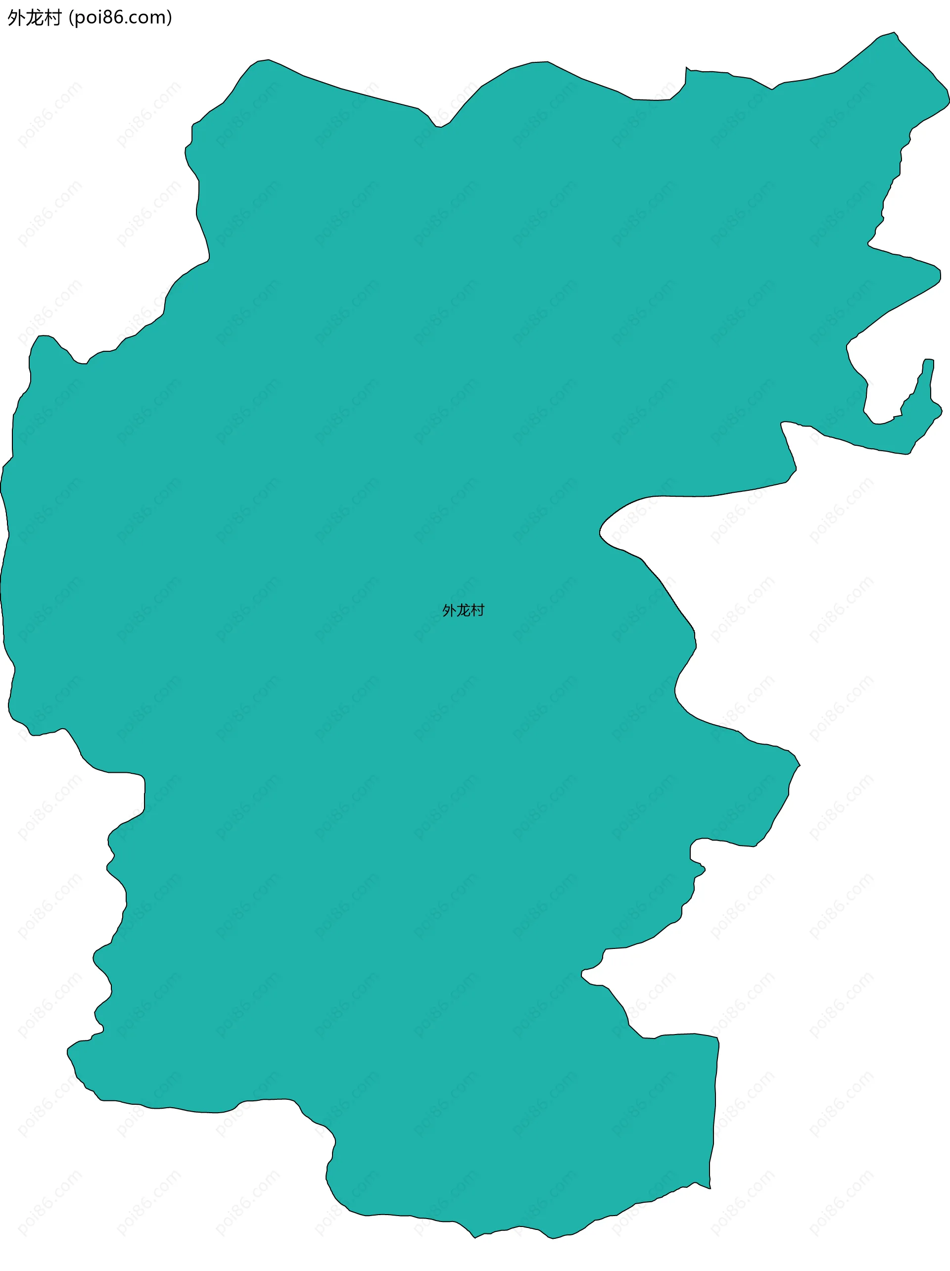 外龙村边界地图