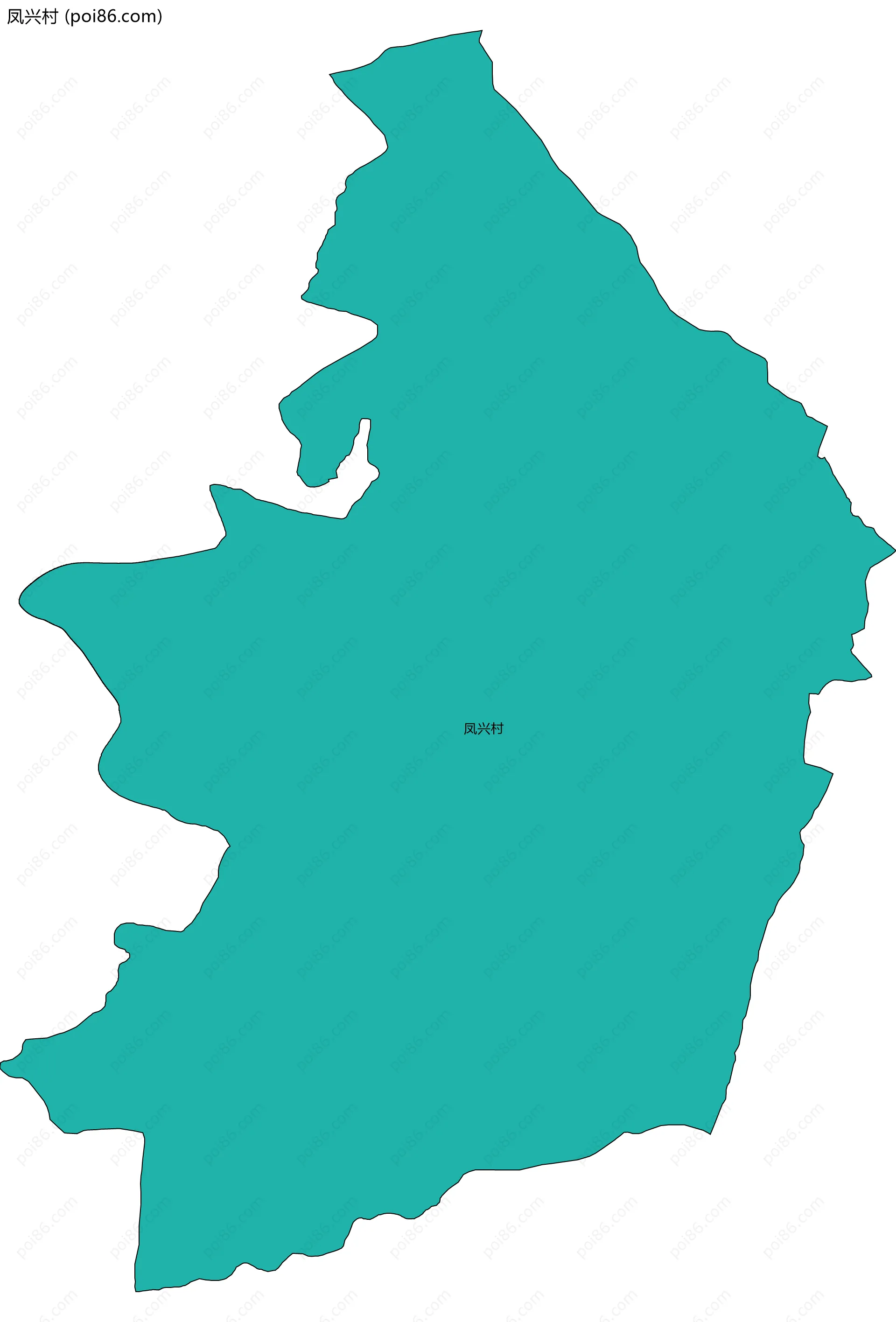 凤兴村边界地图