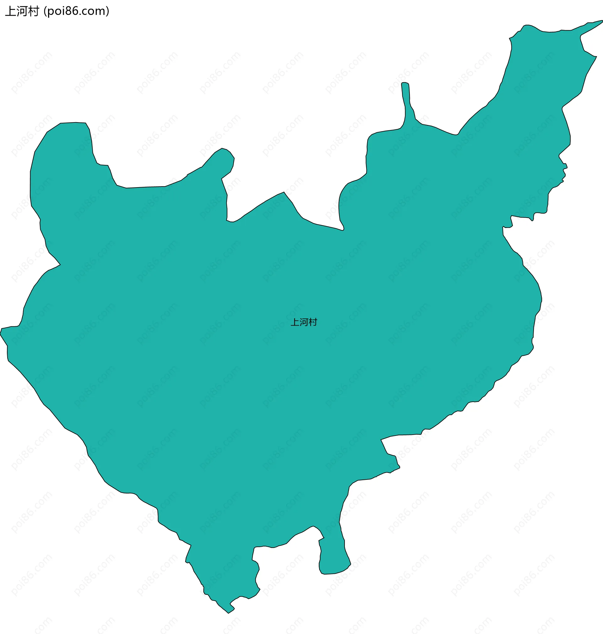 上河村边界地图