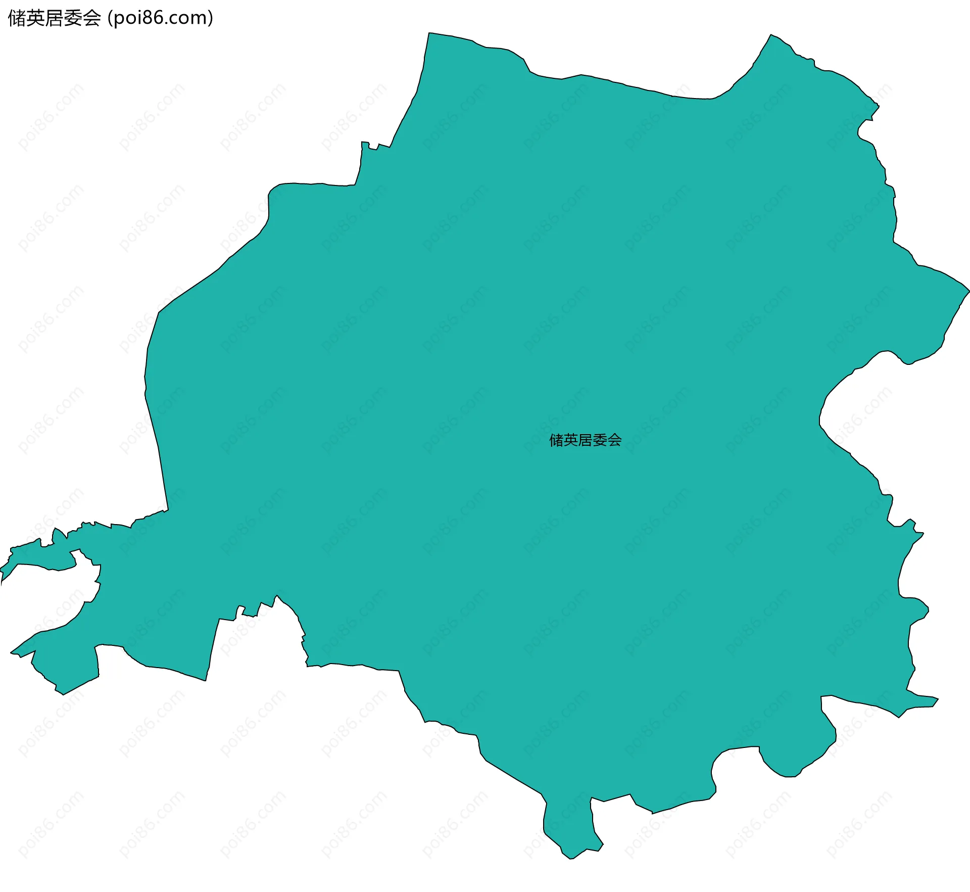 储英居委会边界地图