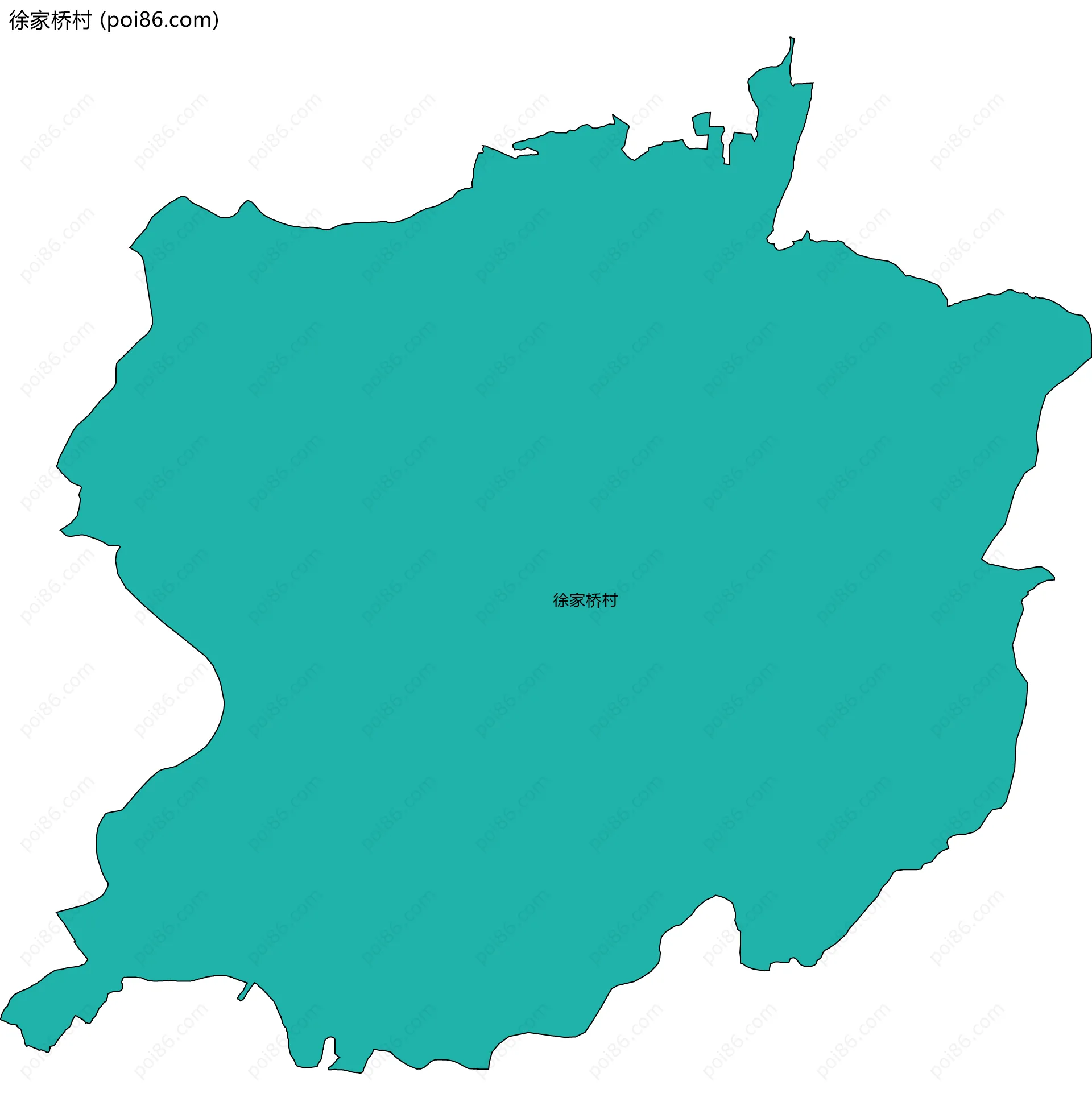 徐家桥村边界地图