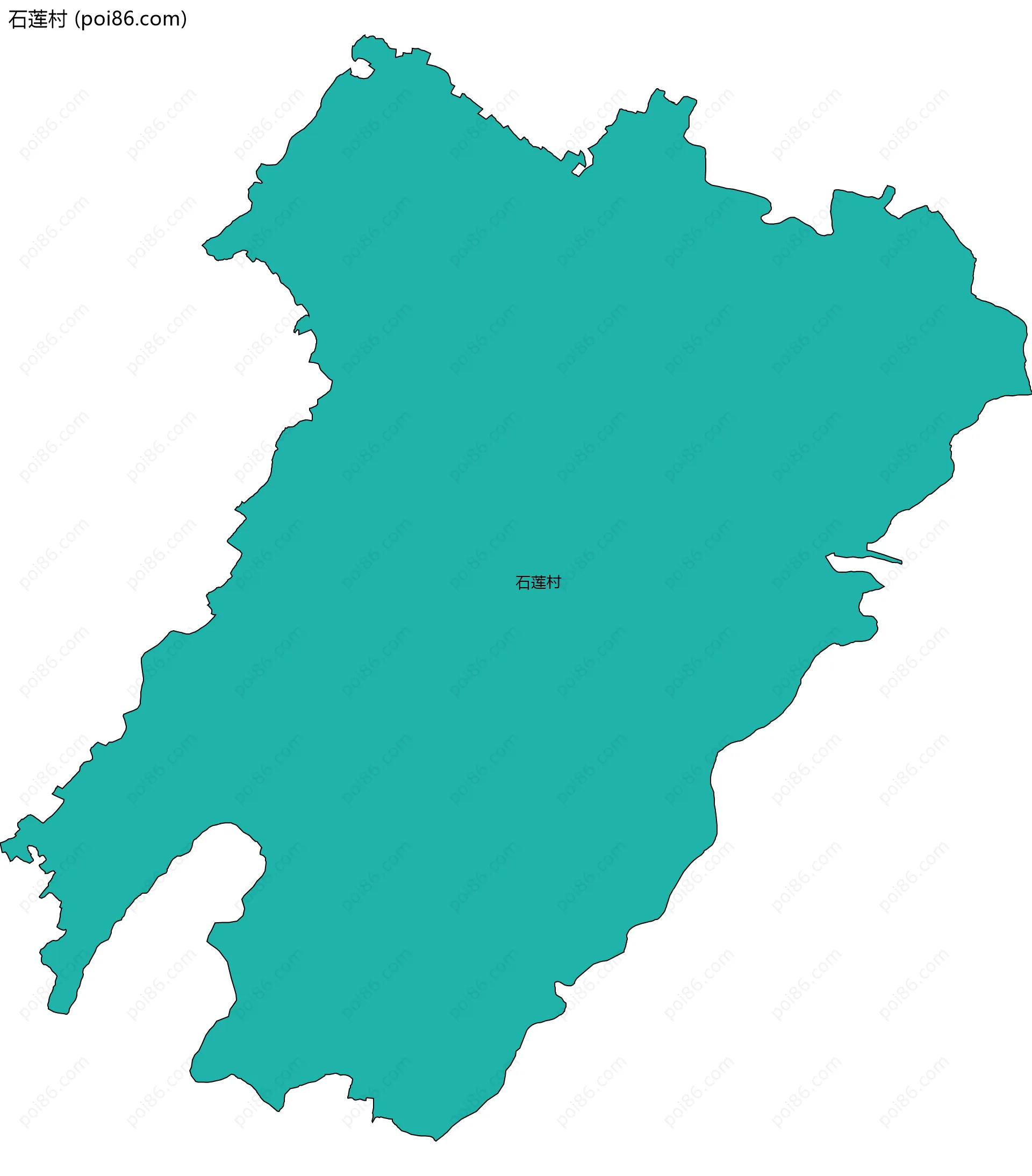 石莲村边界地图