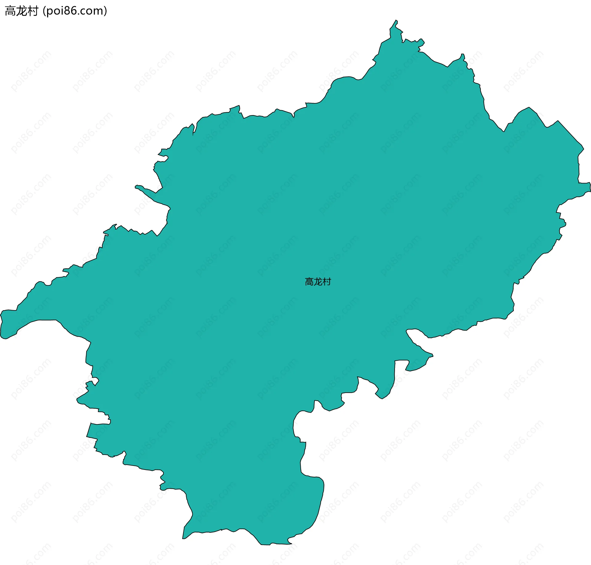 高龙村边界地图