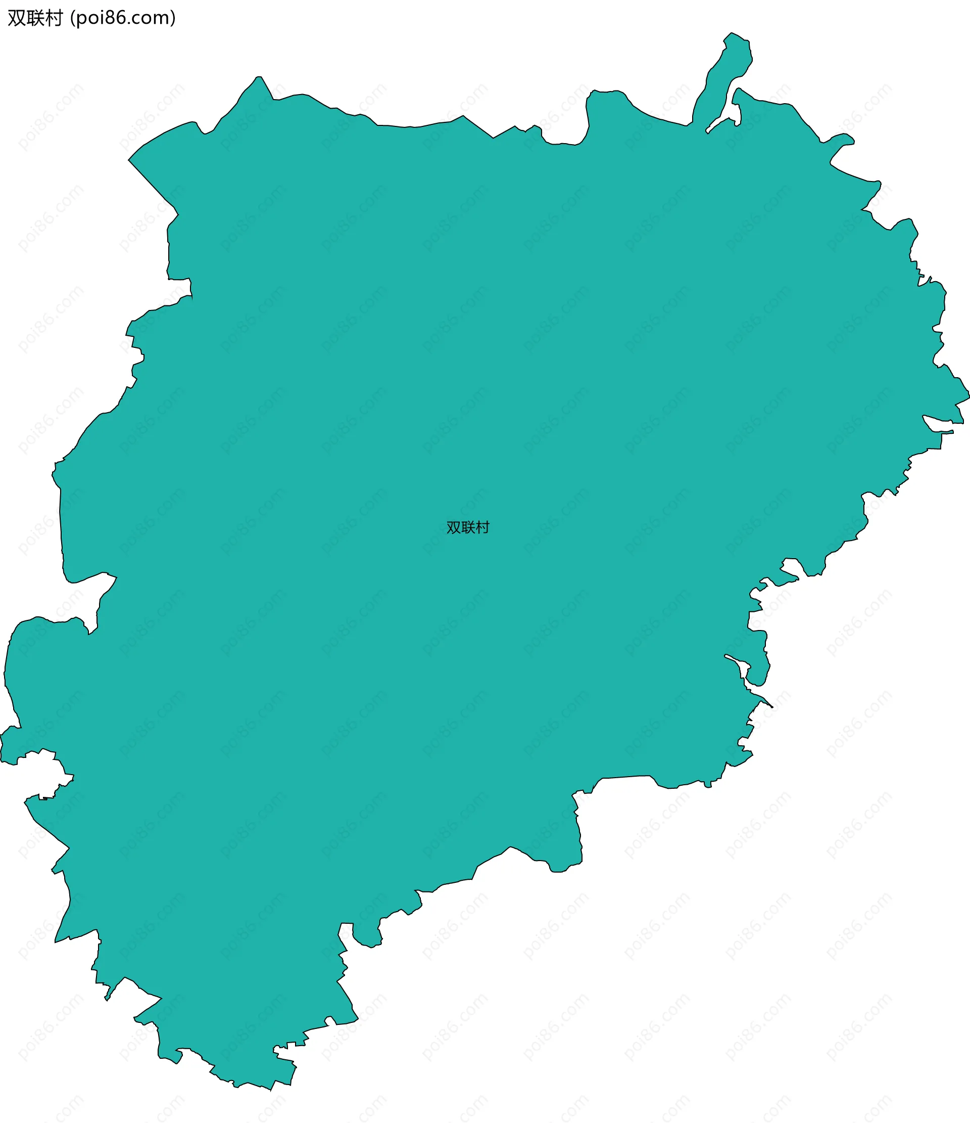 双联村边界地图