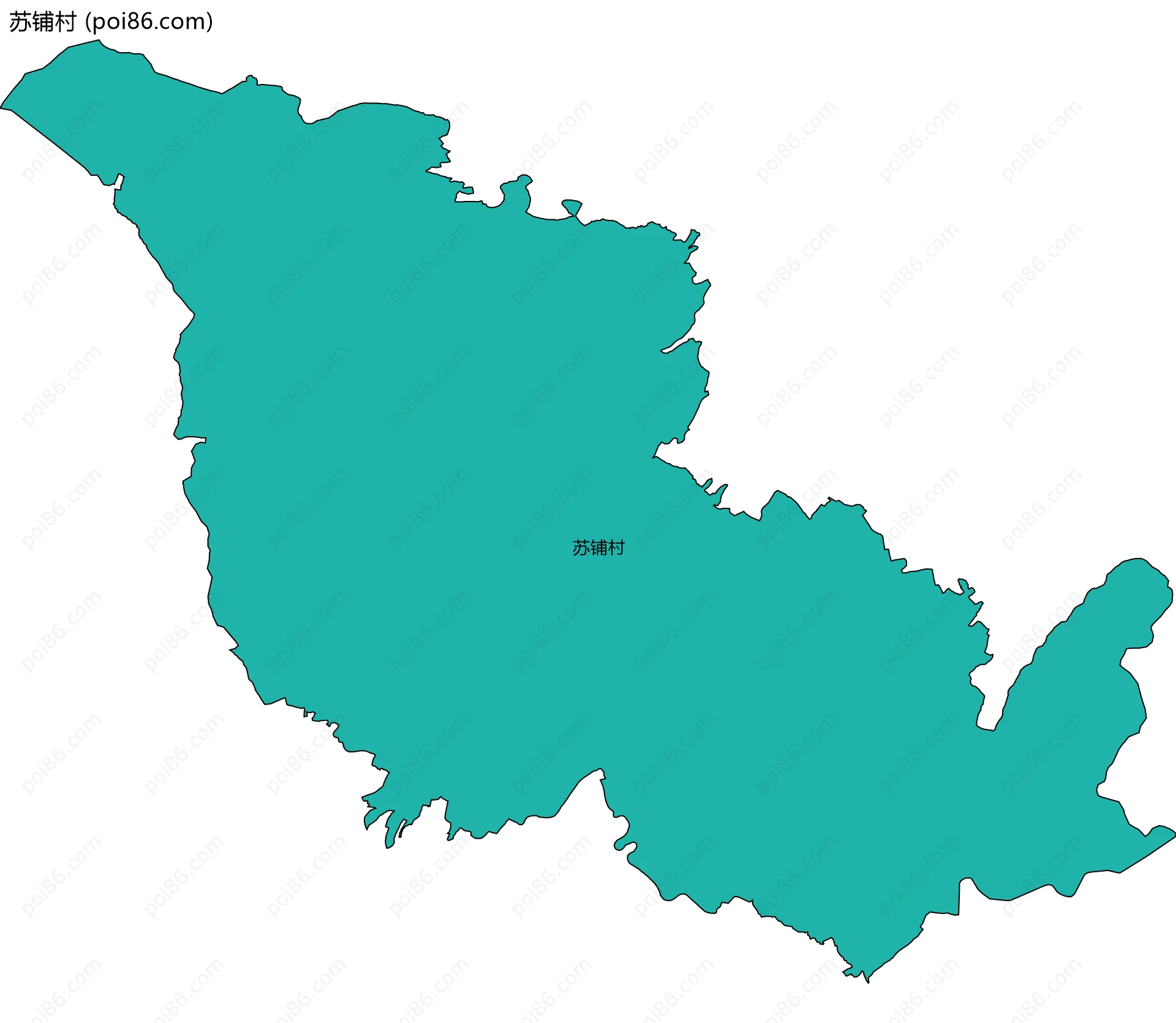 苏铺村边界地图