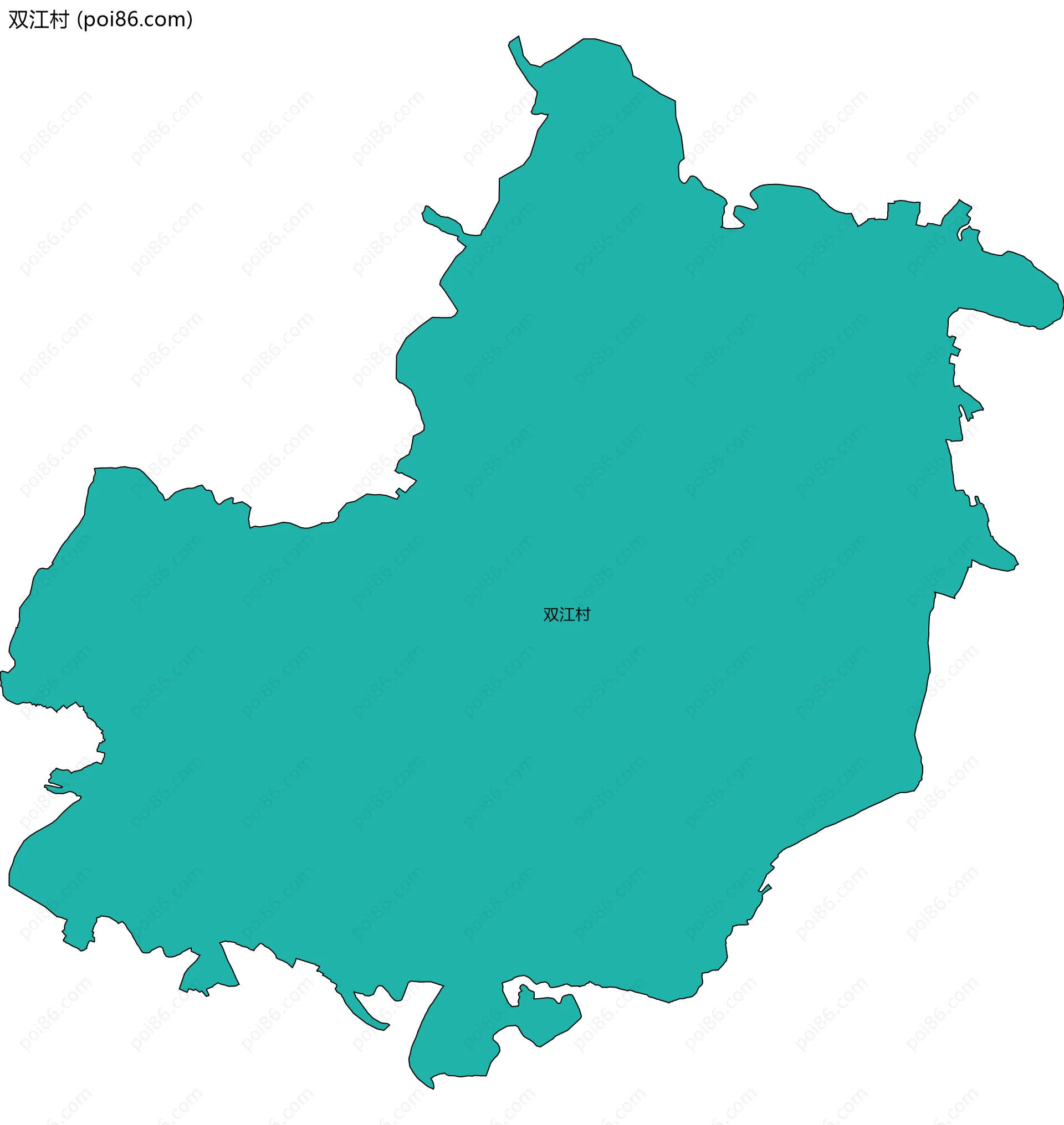 双江村边界地图