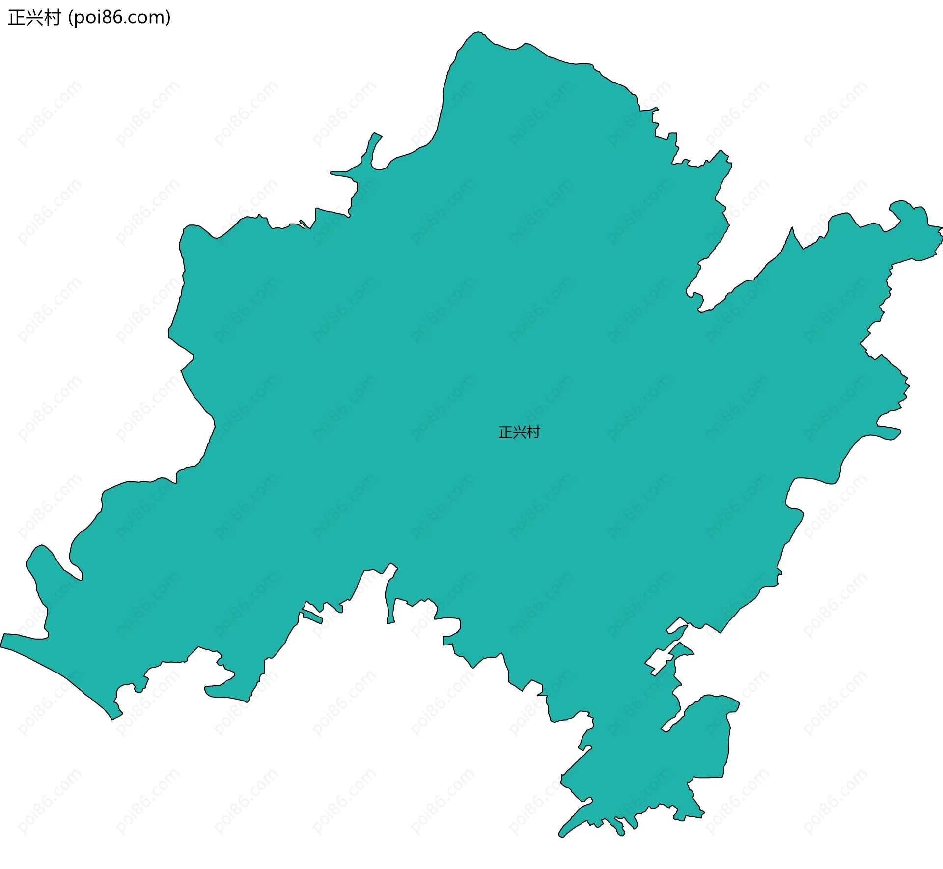 正兴村边界地图