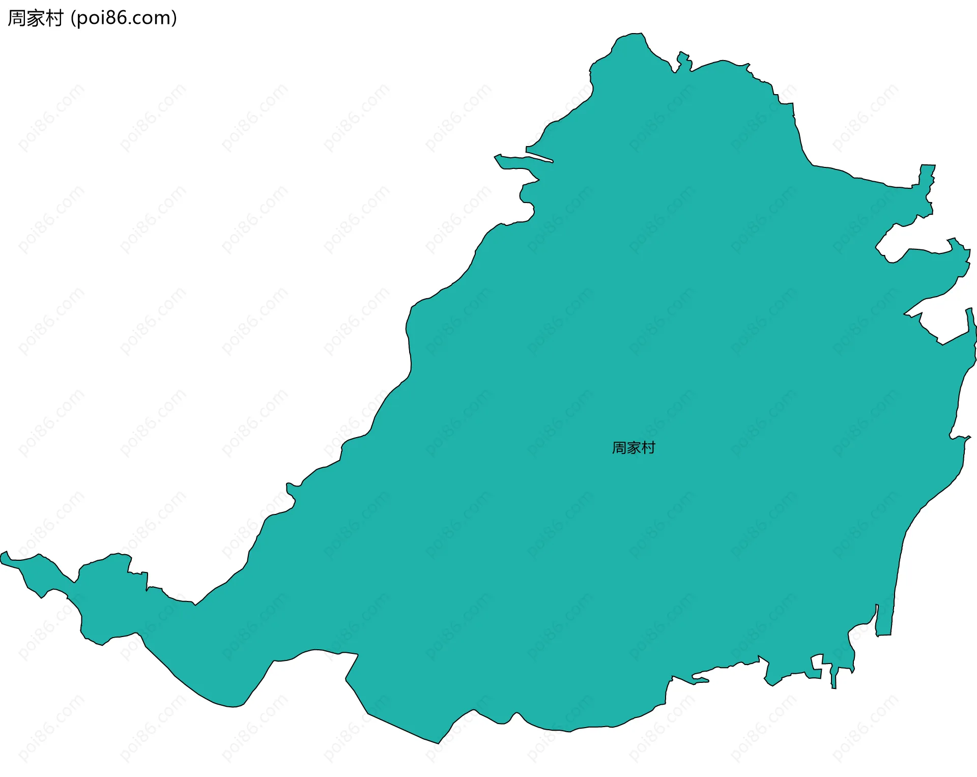 周家村边界地图