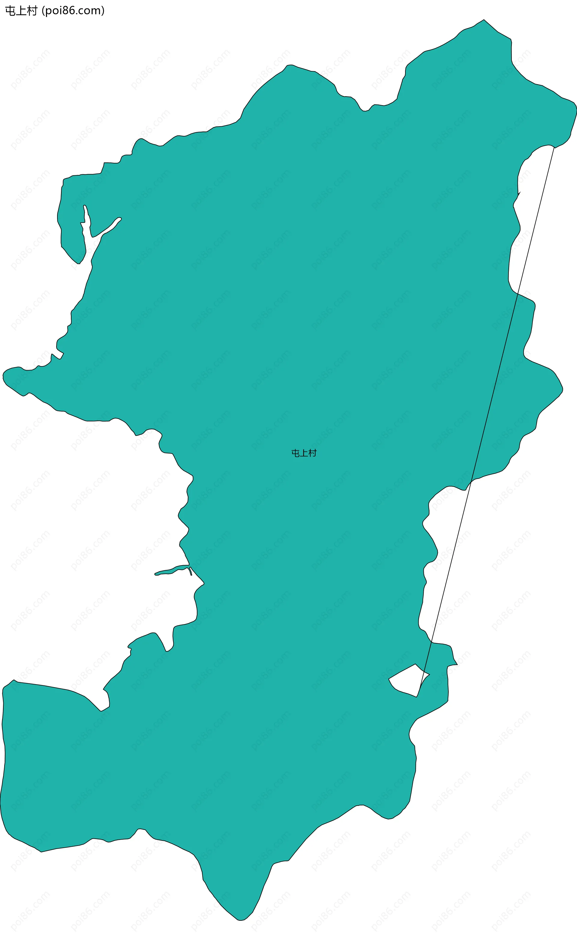 屯上村边界地图