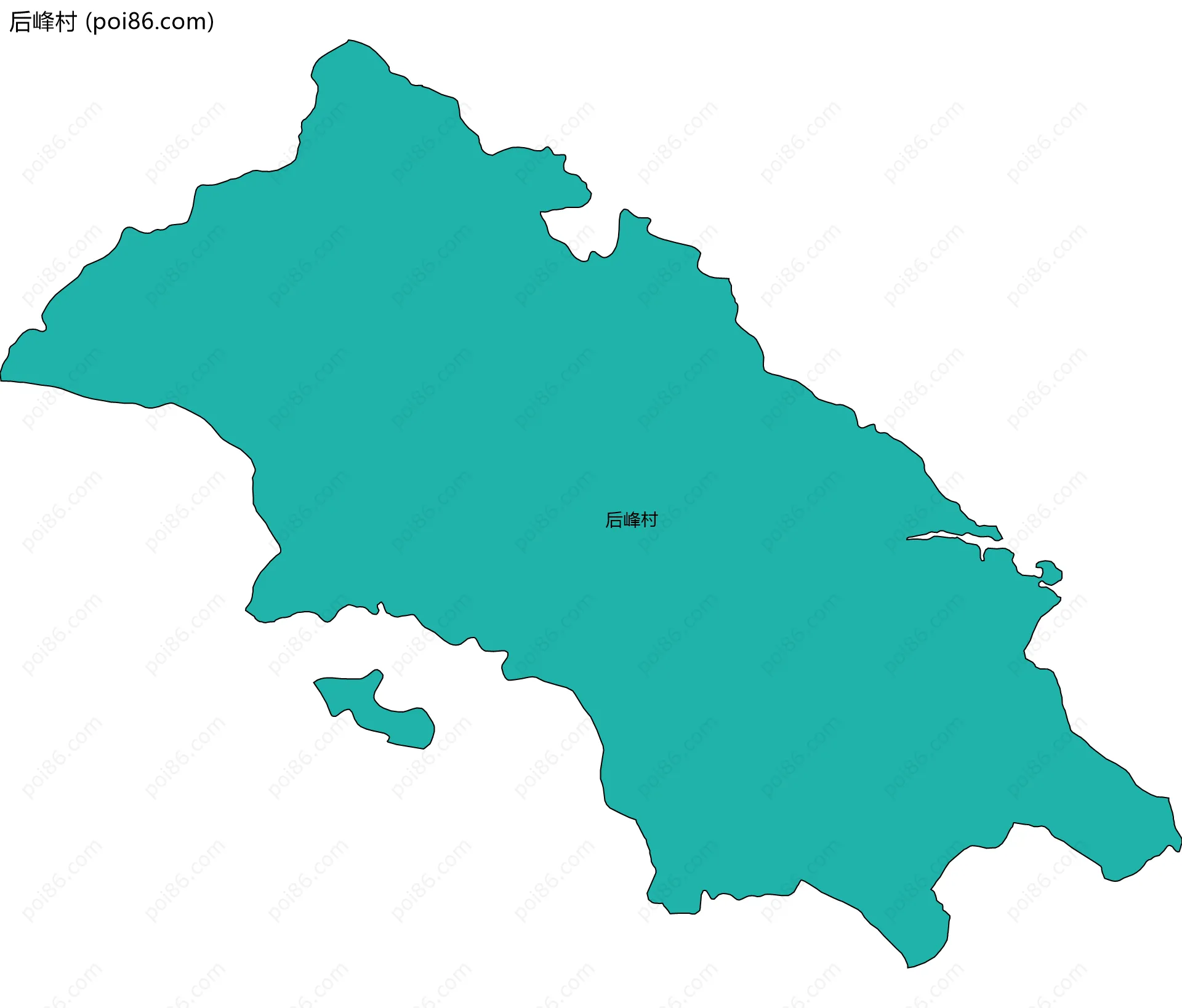 后峰村边界地图