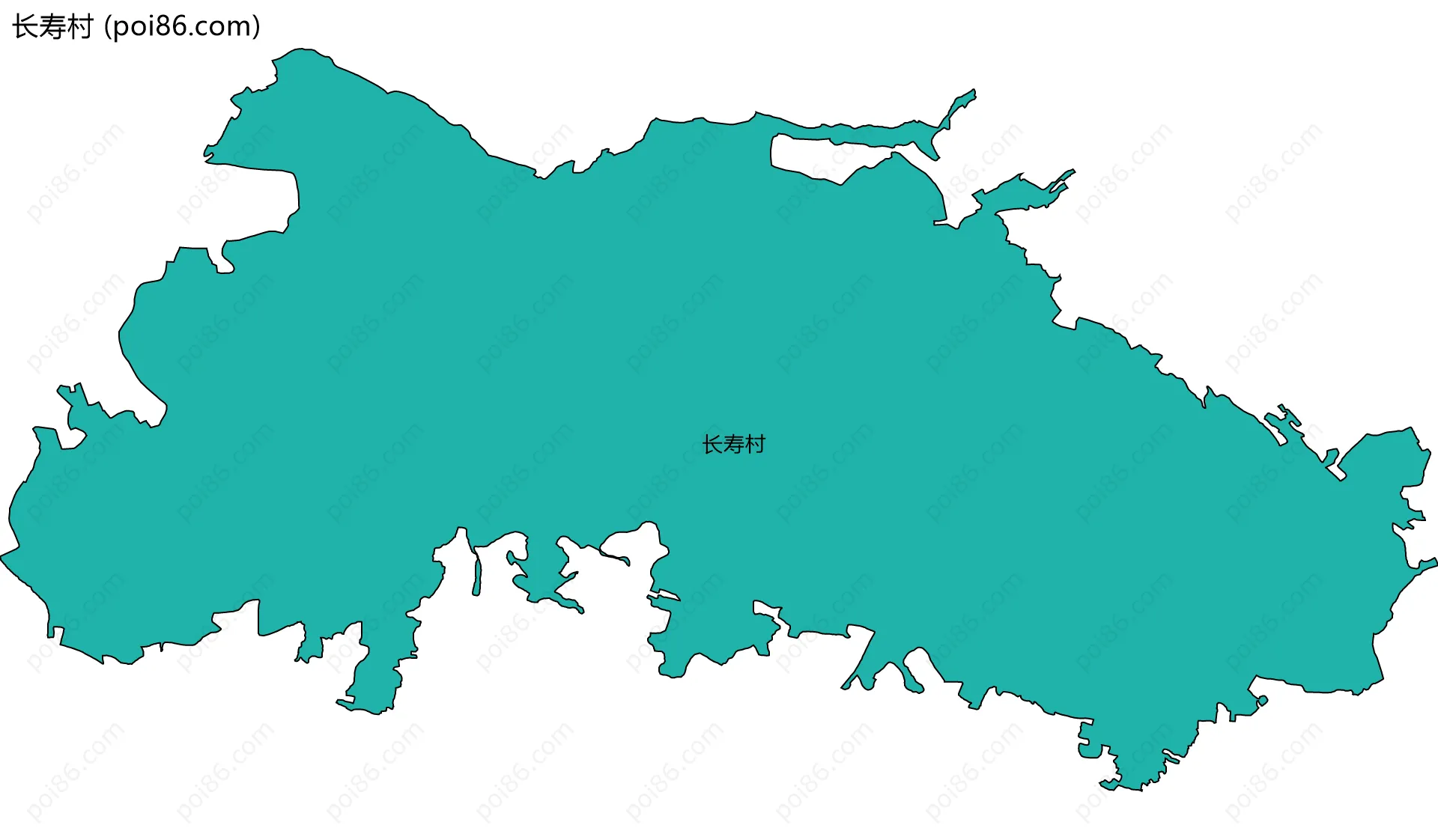 长寿村边界地图