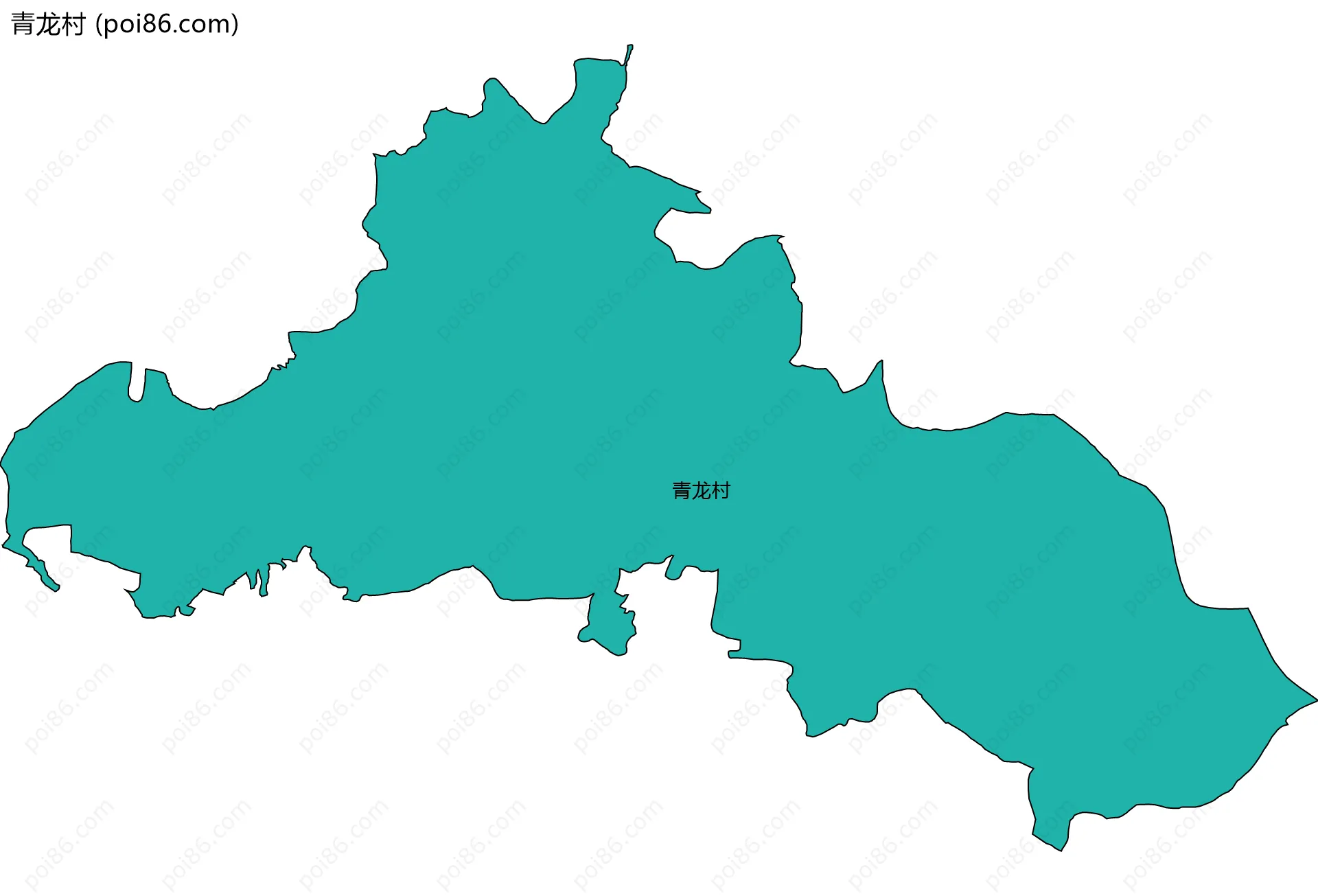 青龙村边界地图