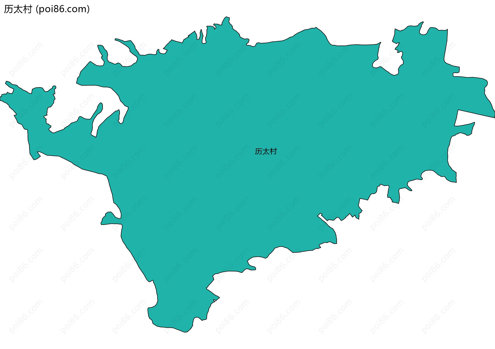 历太村边界地图