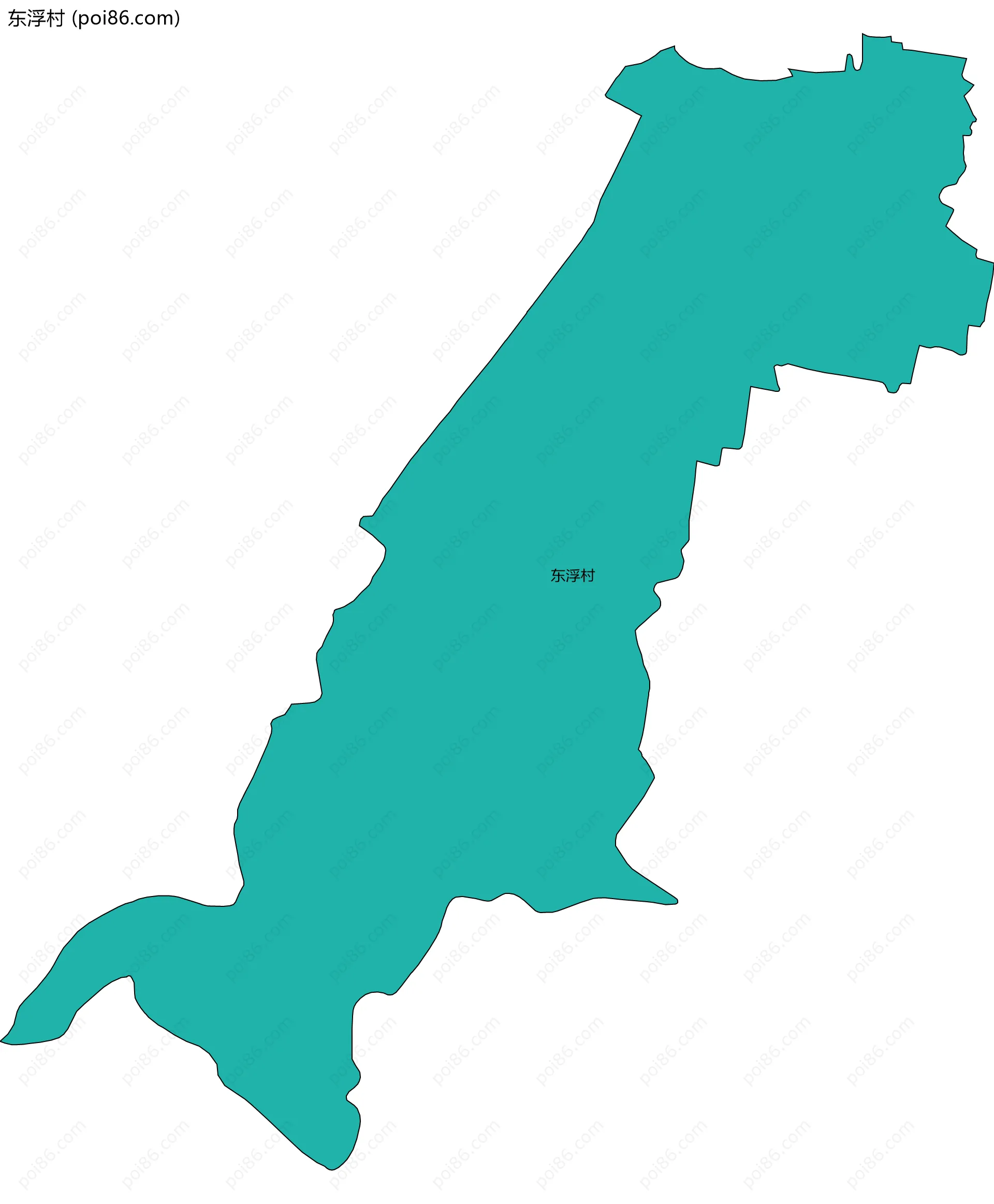 东浮村边界地图