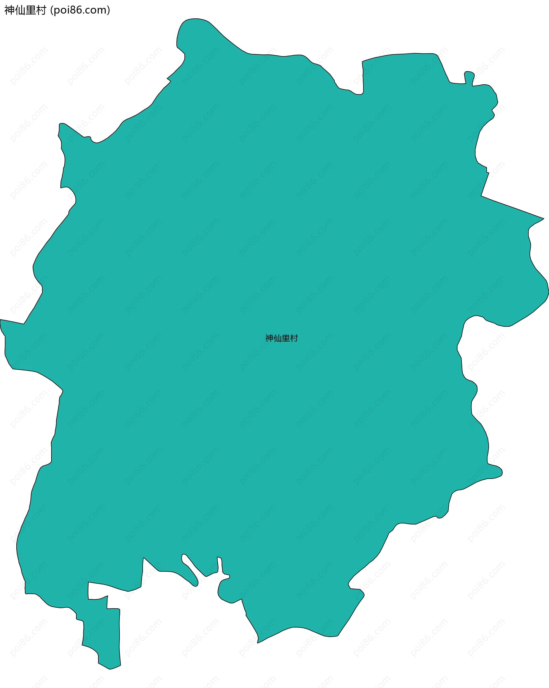 神仙里村边界地图
