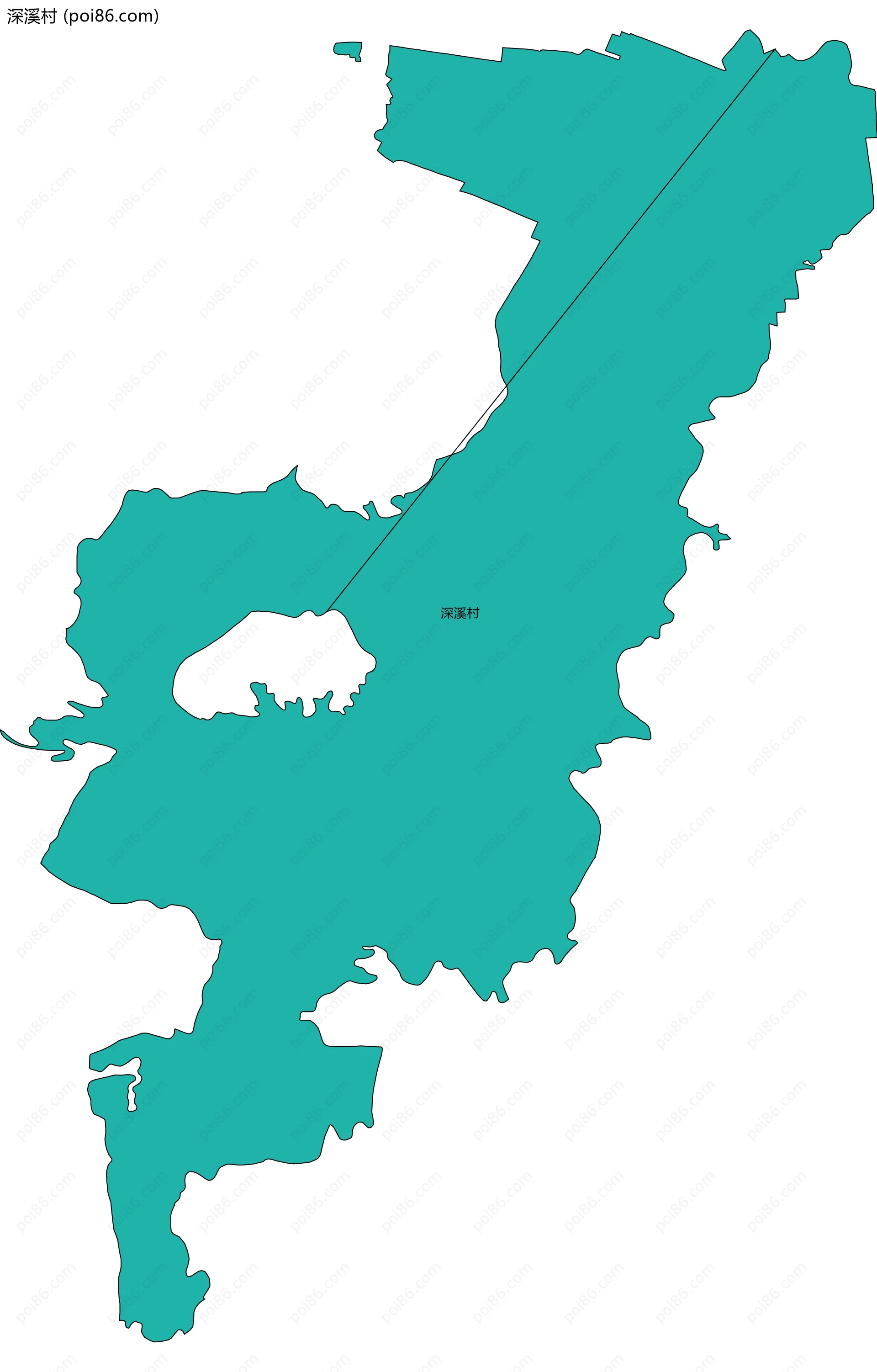 深溪村边界地图