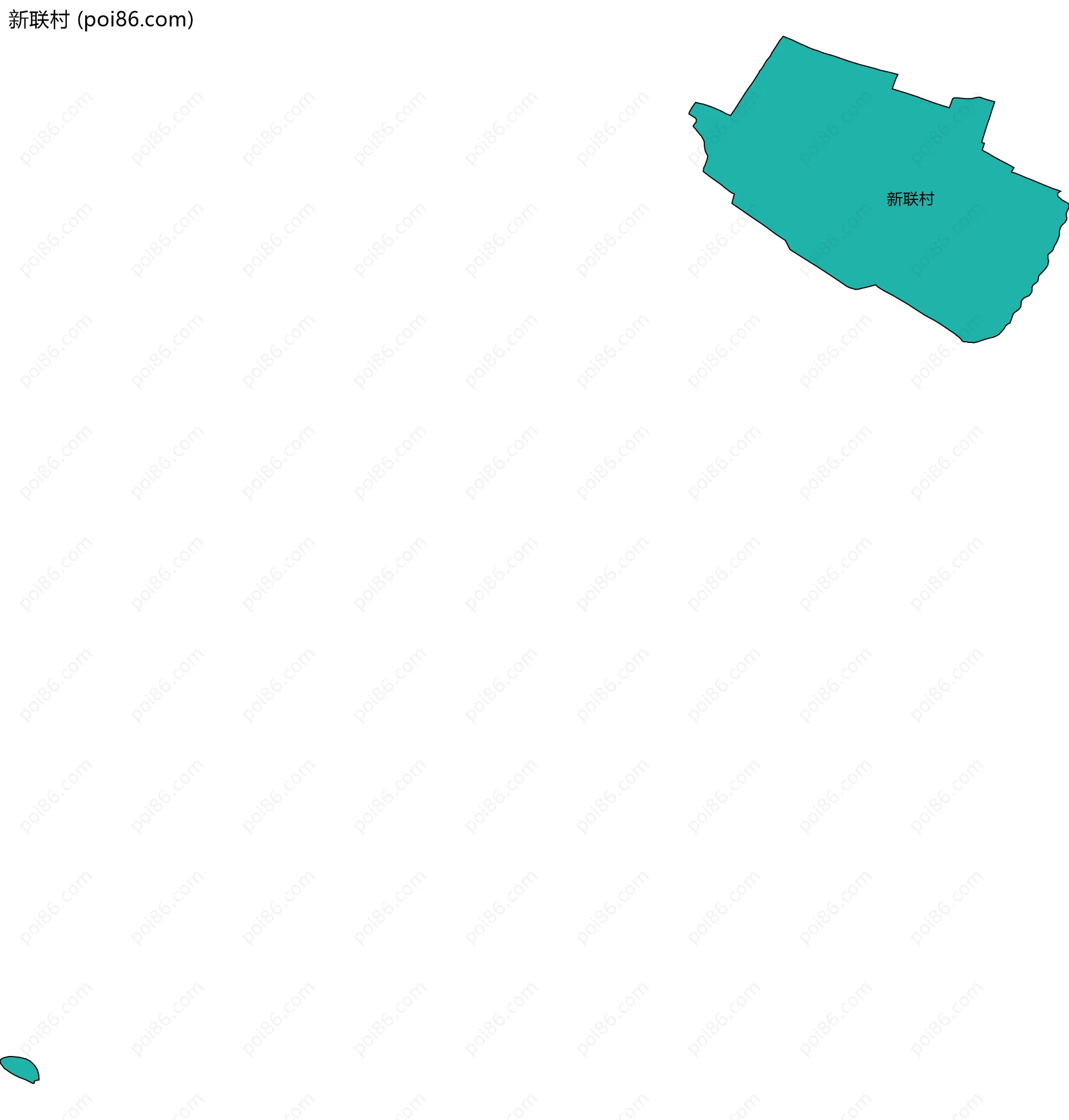 新联村边界地图
