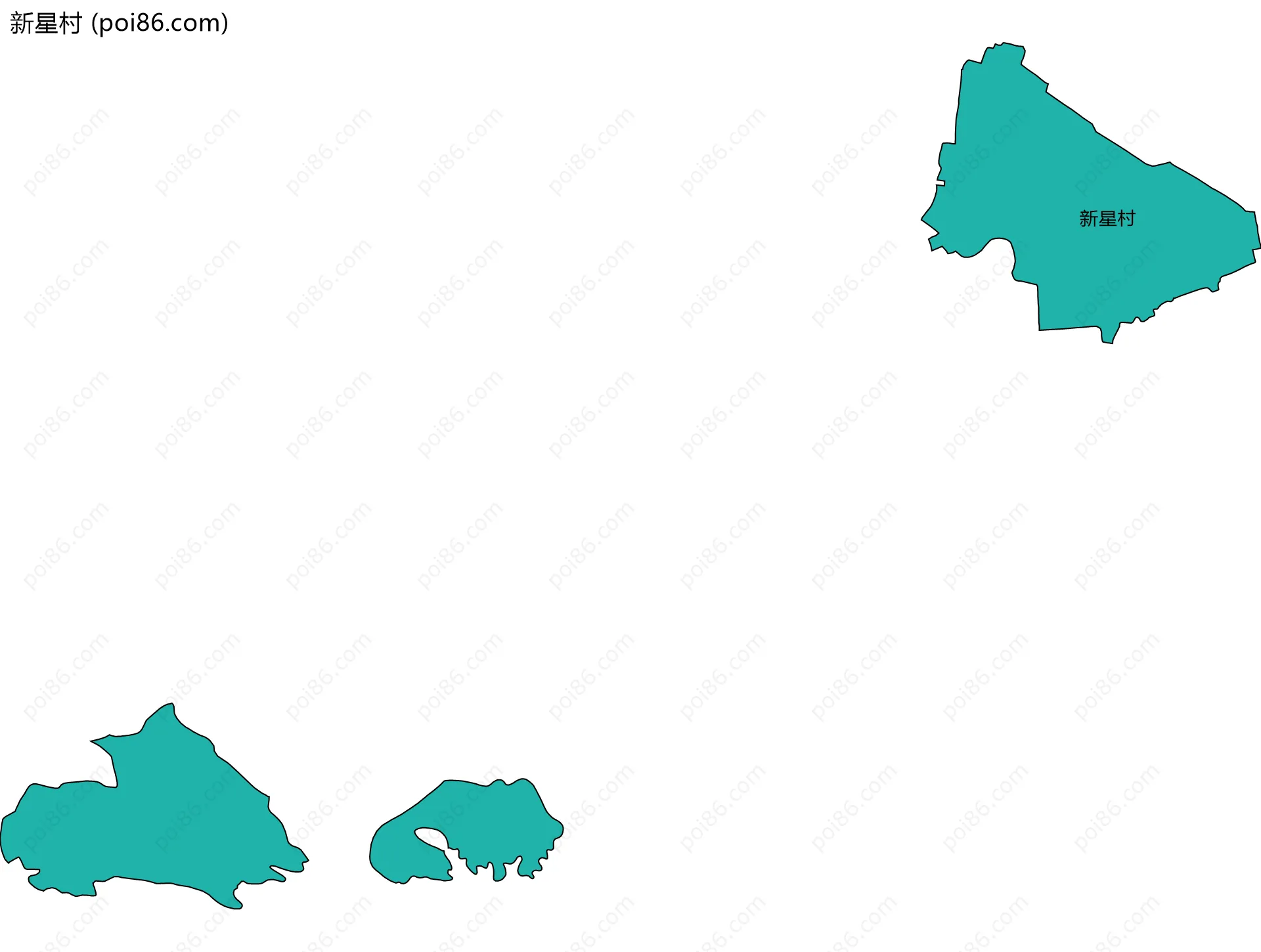 新星村边界地图