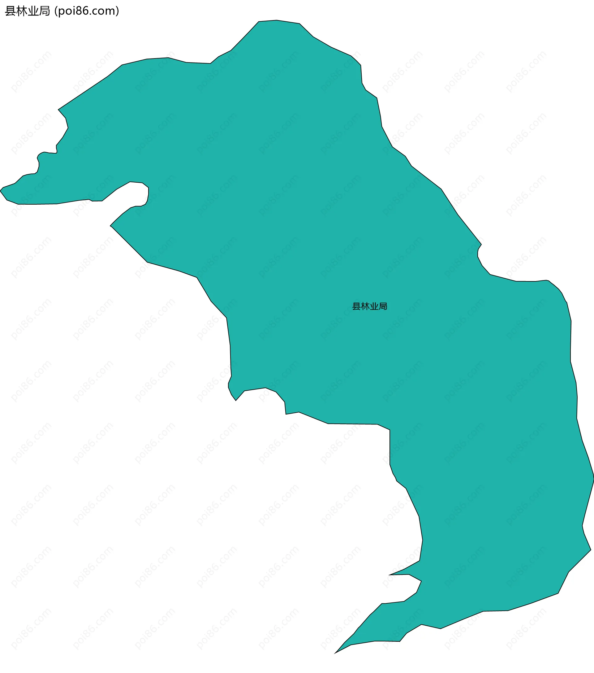 县林业局边界地图