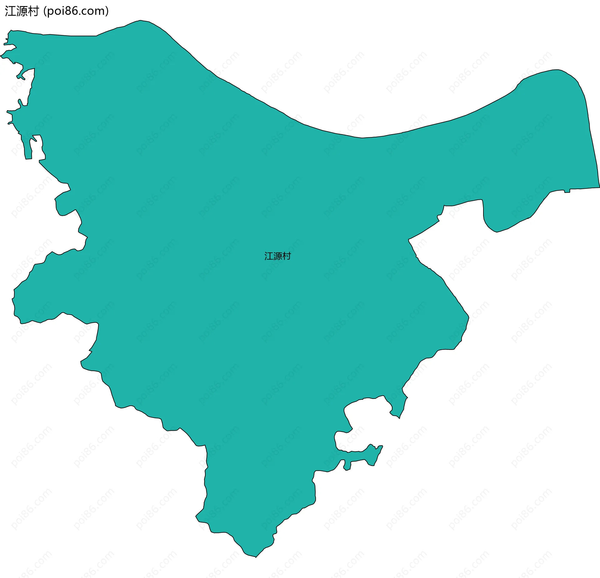 江源村边界地图