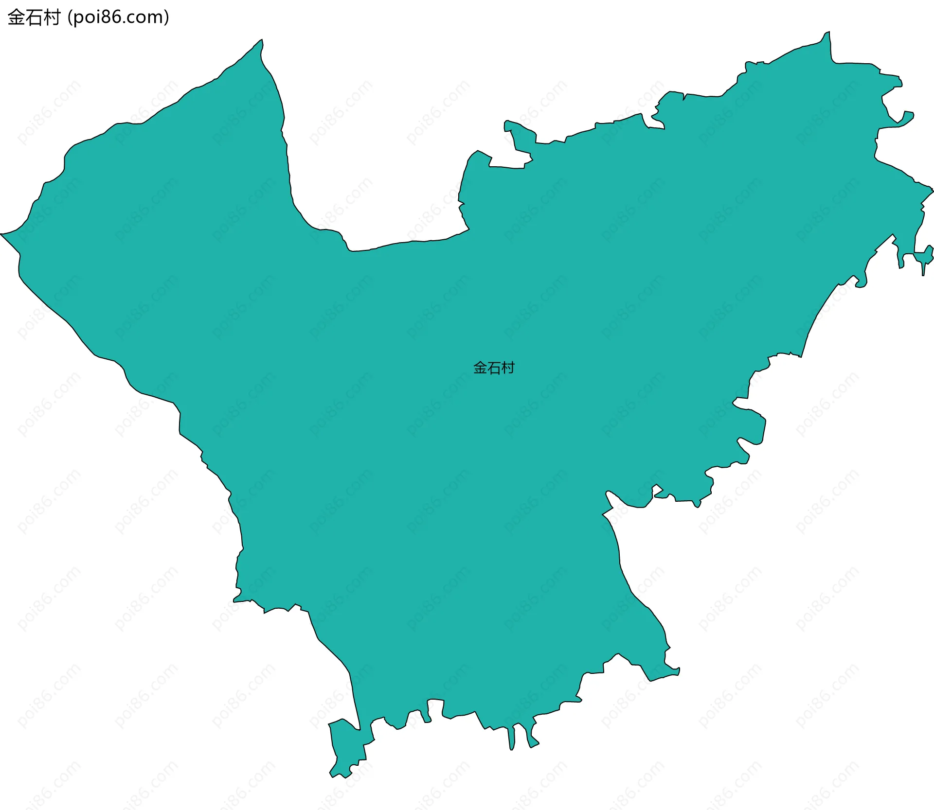 金石村边界地图