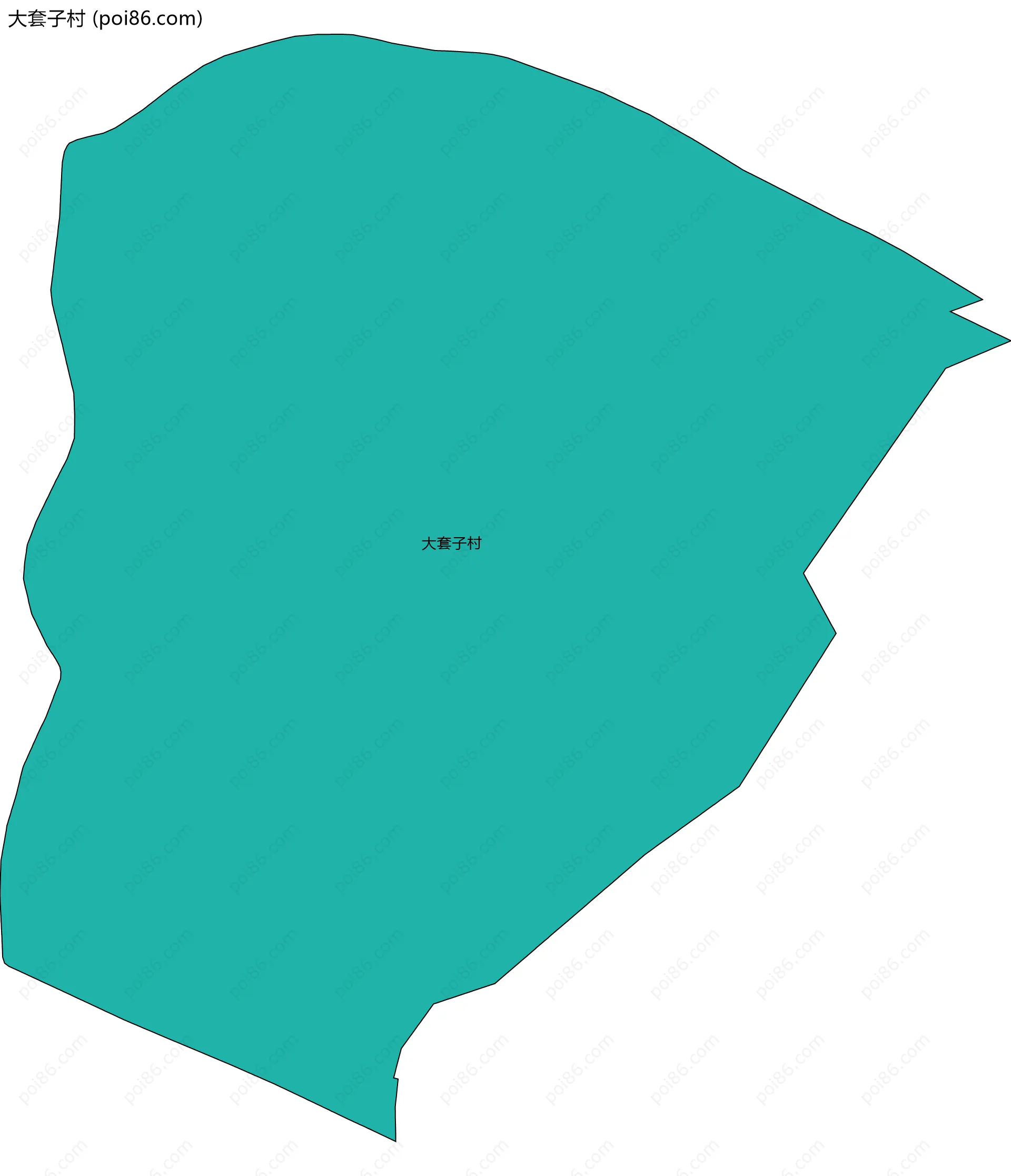 大套子村边界地图