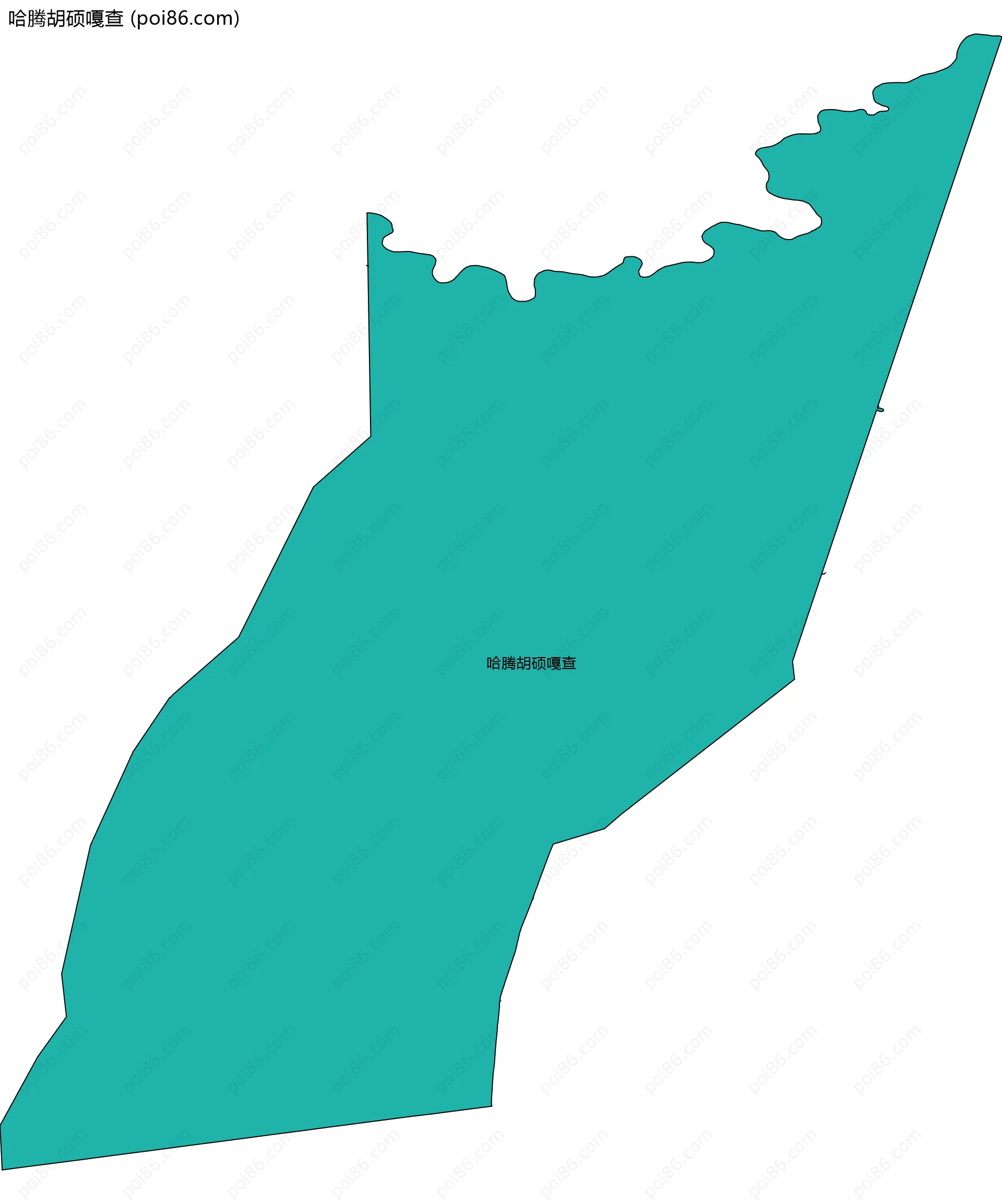 哈腾胡硕嘎查边界地图