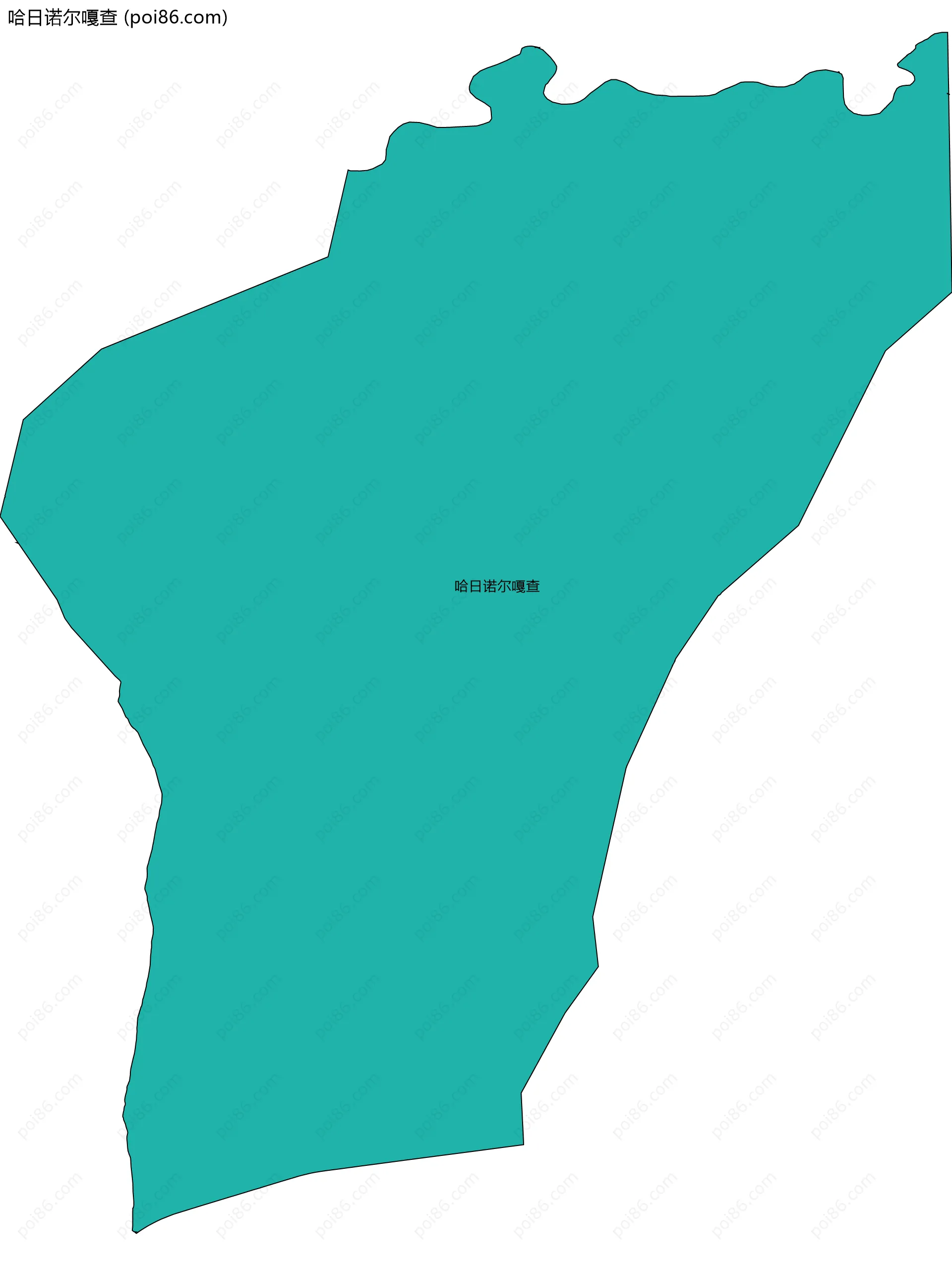 哈日诺尔嘎查边界地图