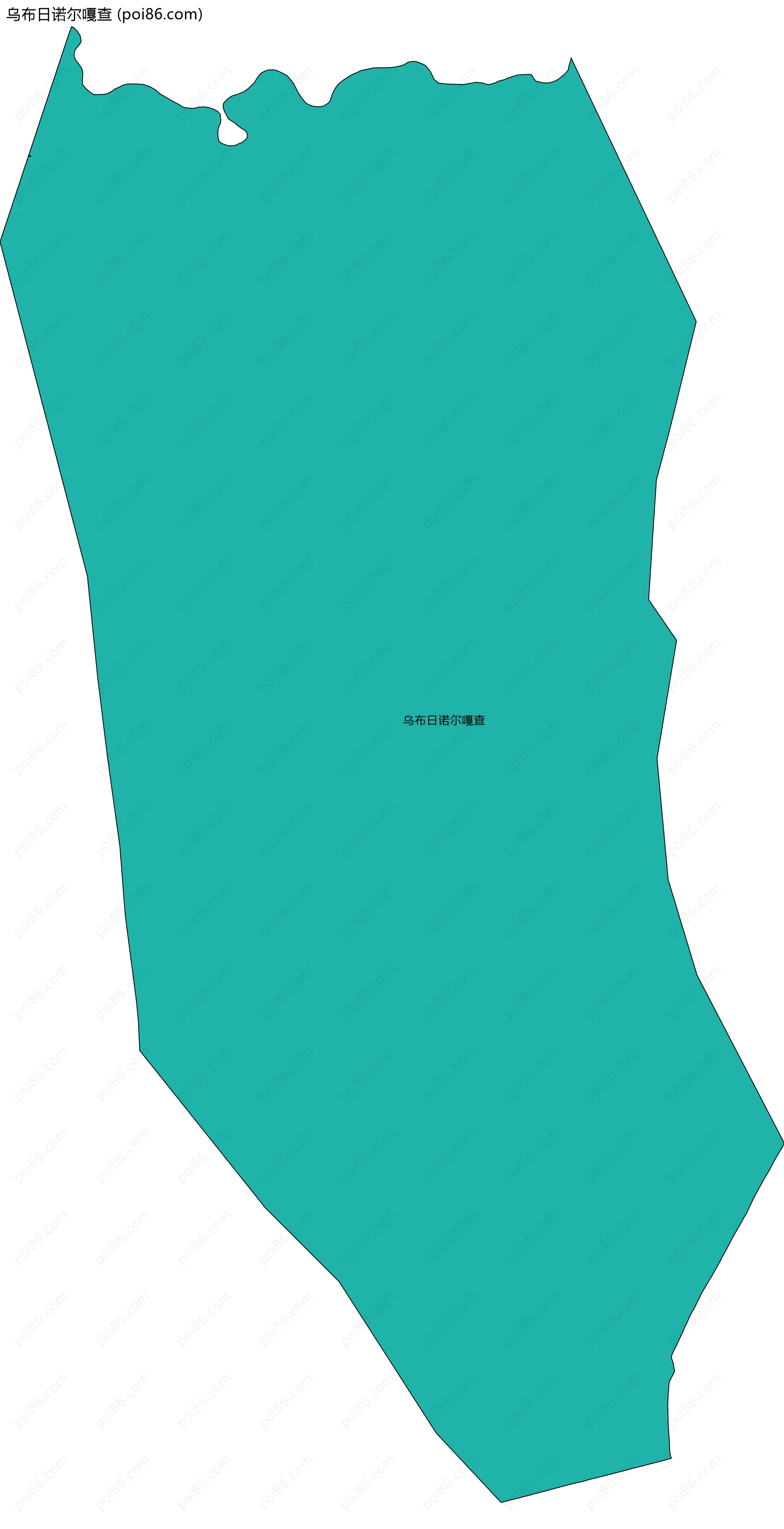 乌布日诺尔嘎查边界地图