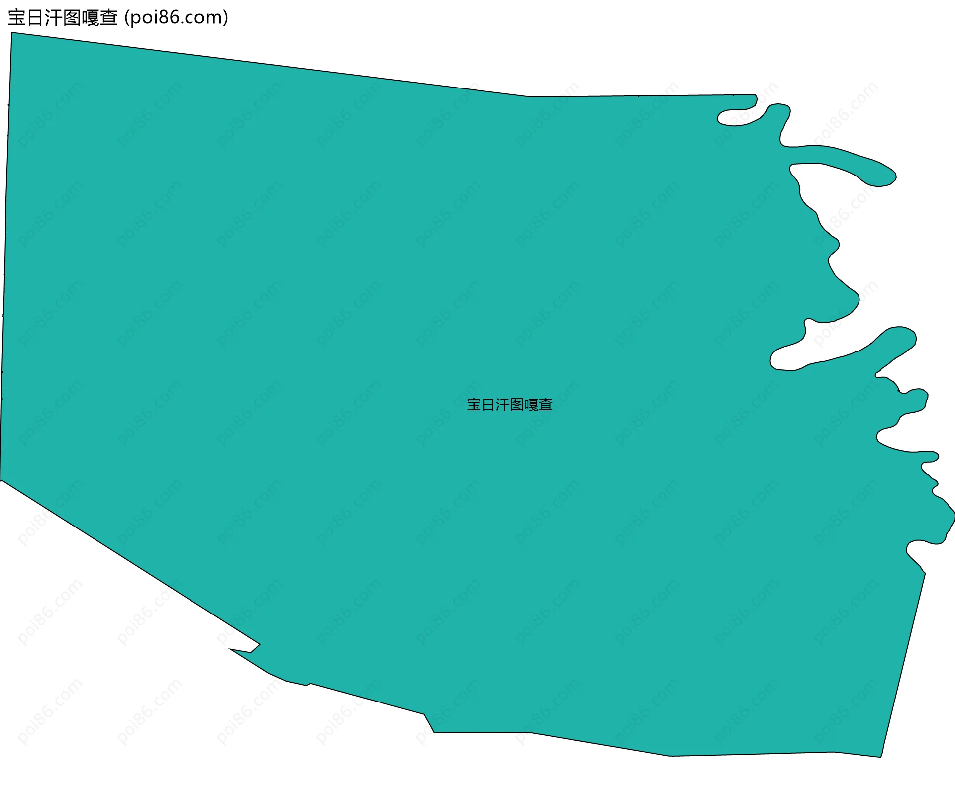 宝日汗图嘎查边界地图